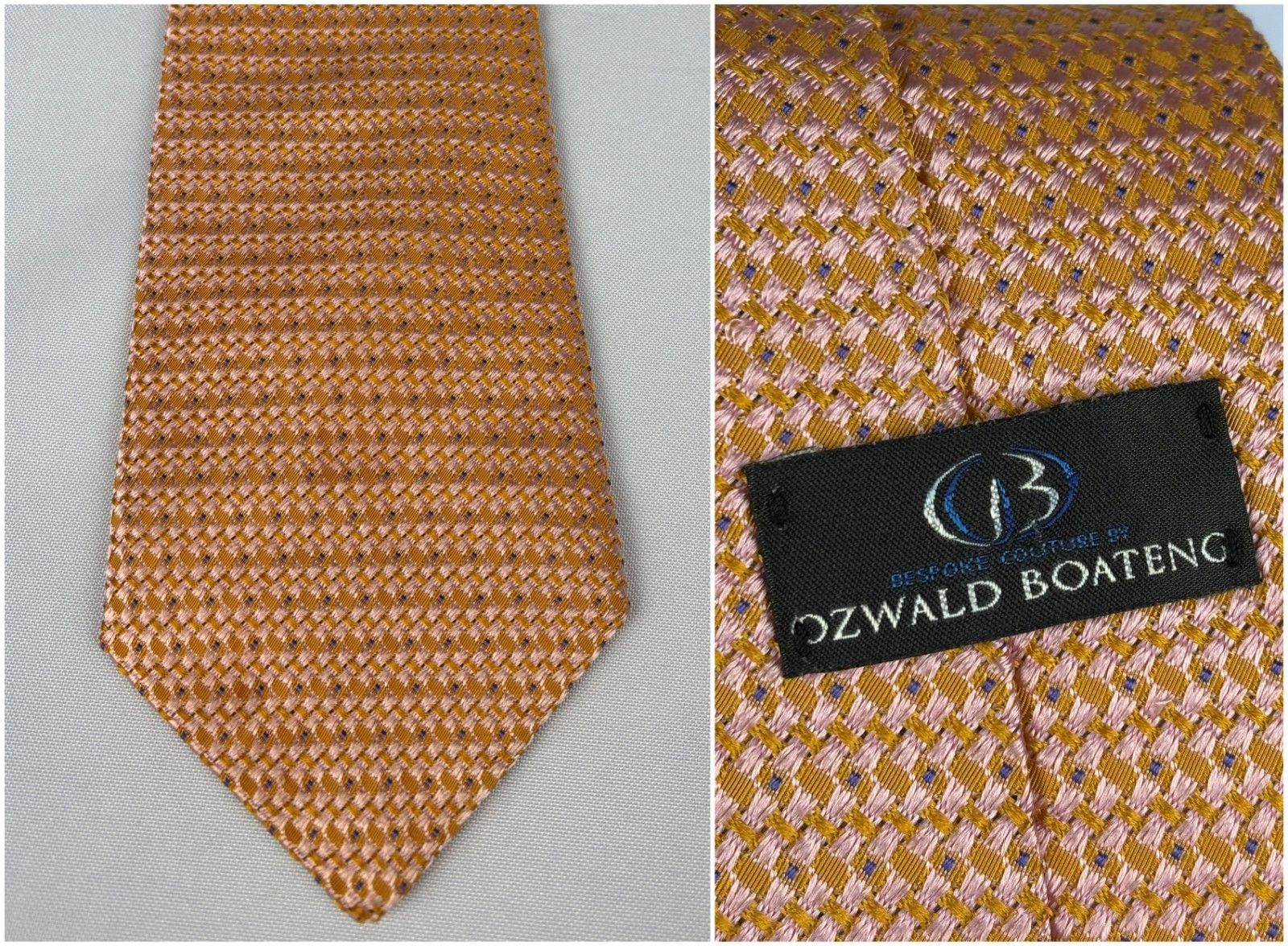 Ozwald Boateng Ozwald Boateng Bespoke Couture Silk Tie Made England Size ONE SIZE - 1 Thumbnail