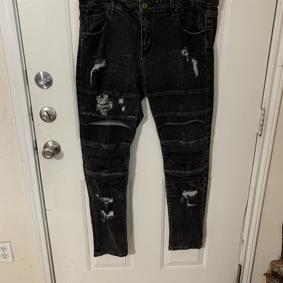 Crysp Denim Distressed Skinny jeans Size US 38 / EU 54 - 1 Thumbnail