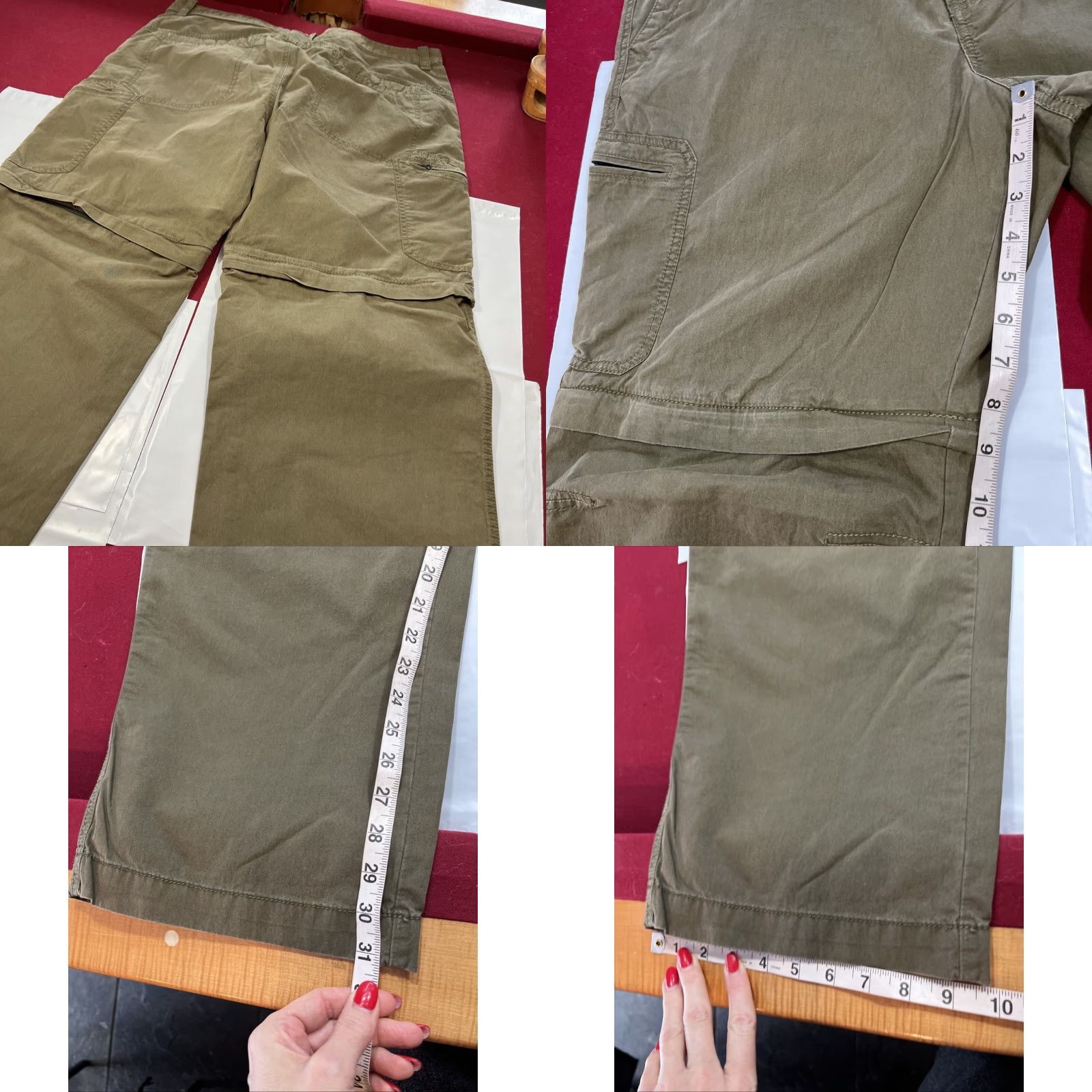 Timberland Timberland Zip OFF Leg ARMY GREEN Pants Shorts 38/32 Cargo Outdoor Men Zip OFF Leg Pants 38 in Greenmens Size US 38 / EU 54 - 10 Thumbnail