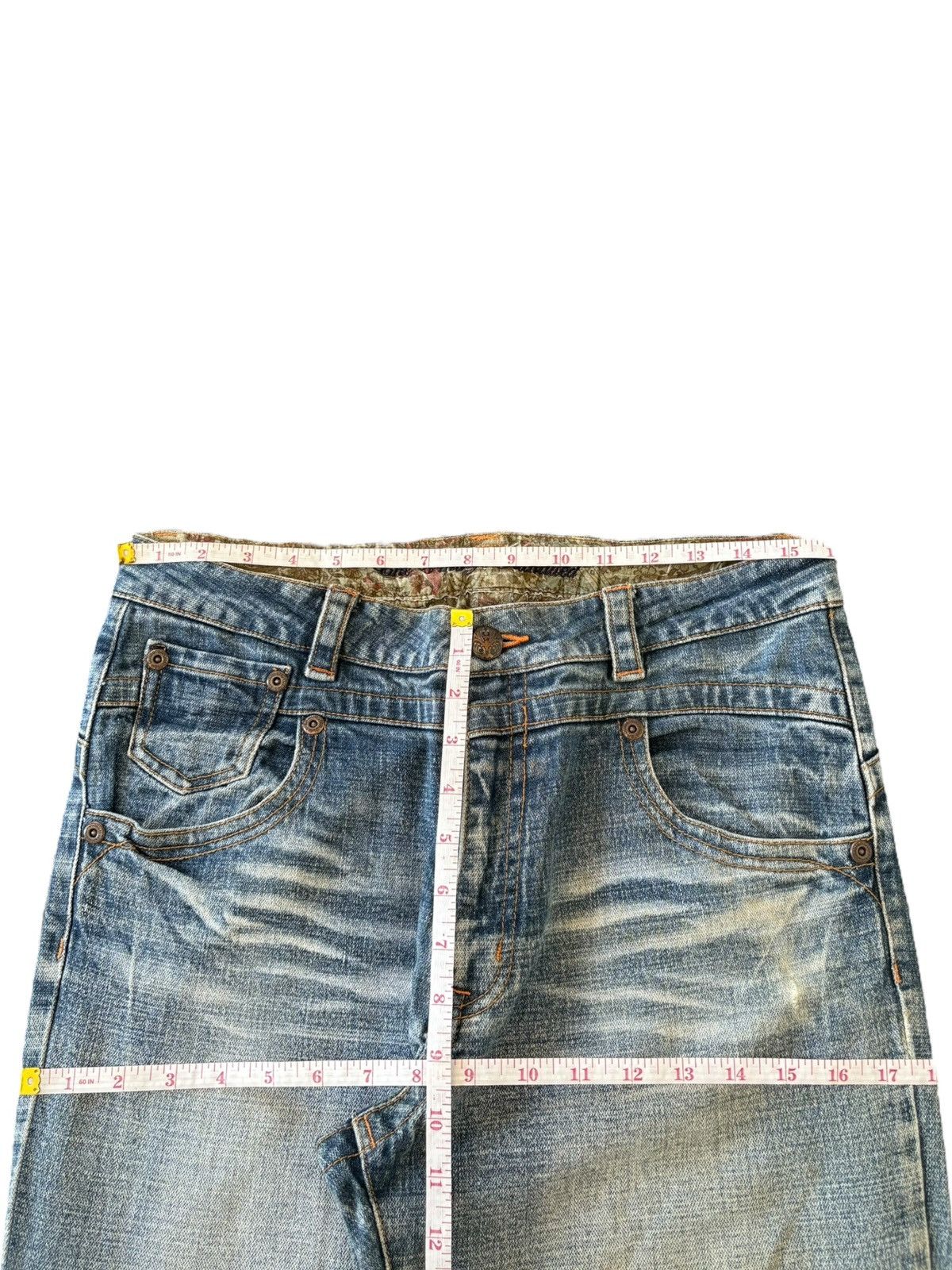 Hysteric Glamour Vintage Japanese Brand Distress High Rise Flare Jeans Size 32" / US 10 / IT 46 - 6 Thumbnail