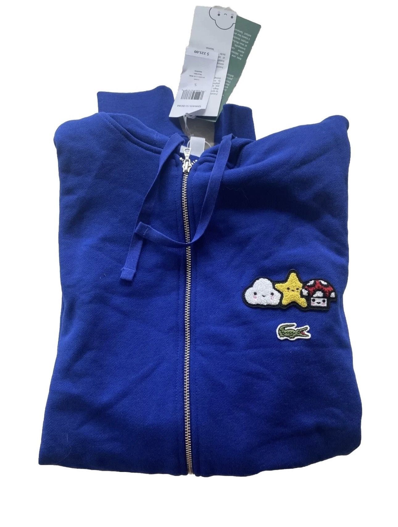 Lacoste Lacoste x Friends with You Croco Limited Ed Zip Blue Hoodie Size US S / EU 44-46 / 1 - 3 Thumbnail