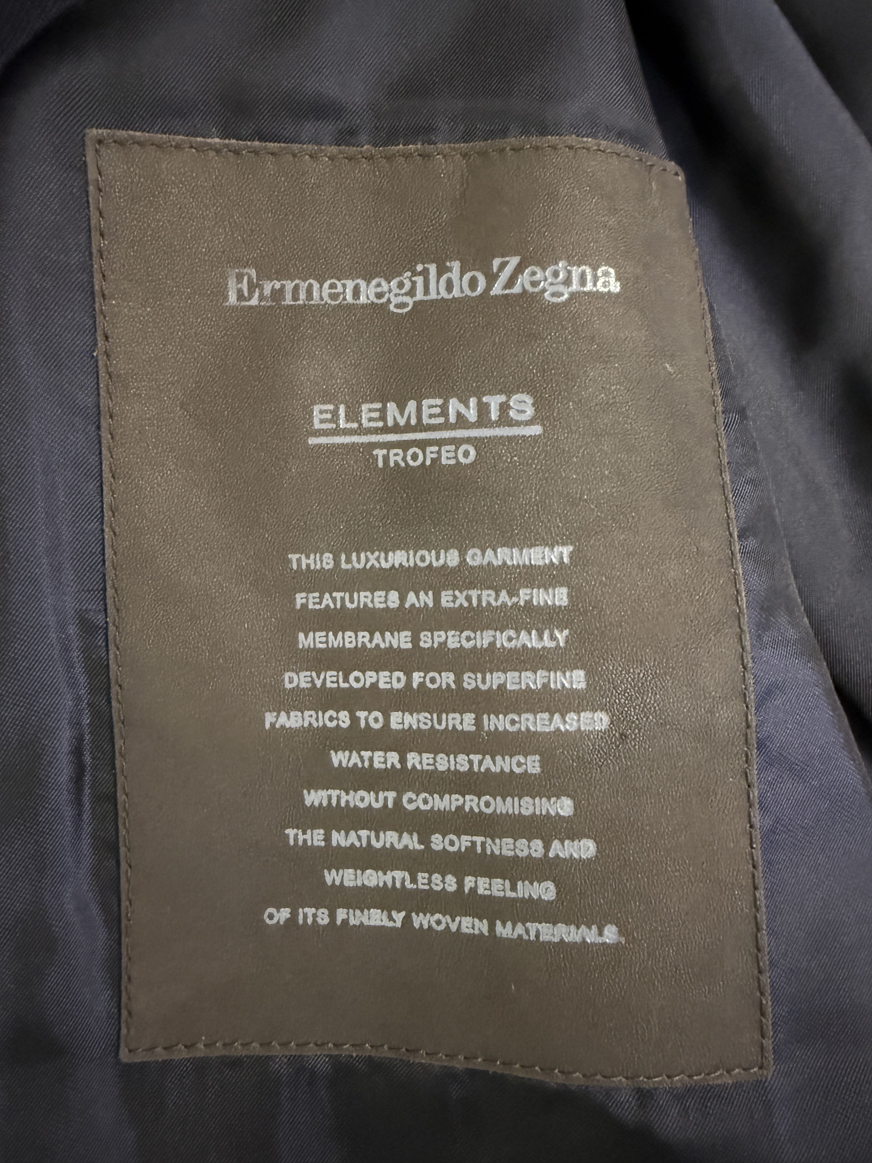 Ermenegildo Zegna Ermenegildo Zegna Elements Trofeo Wool Trench Coat Size US L / EU 52-54 / 3 - 3 Thumbnail