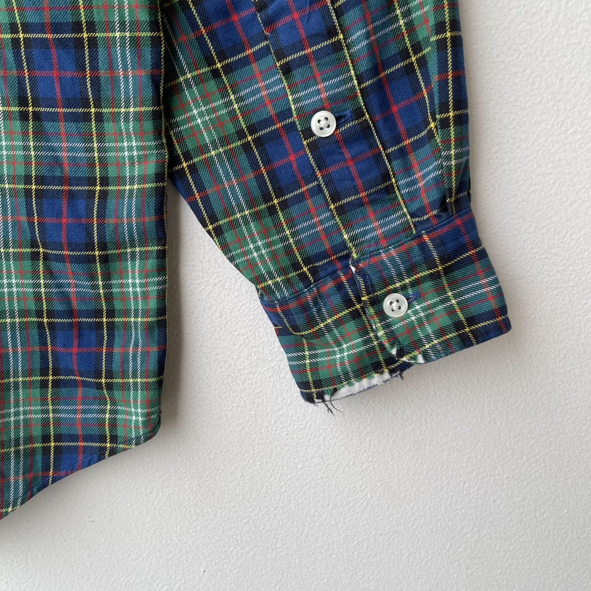 Polo Ralph Lauren Vintage 90s Ralph Lauren "Blake" Plaid Shirt Thrashed Size US L / EU 52-54 / 3 - 7 Thumbnail