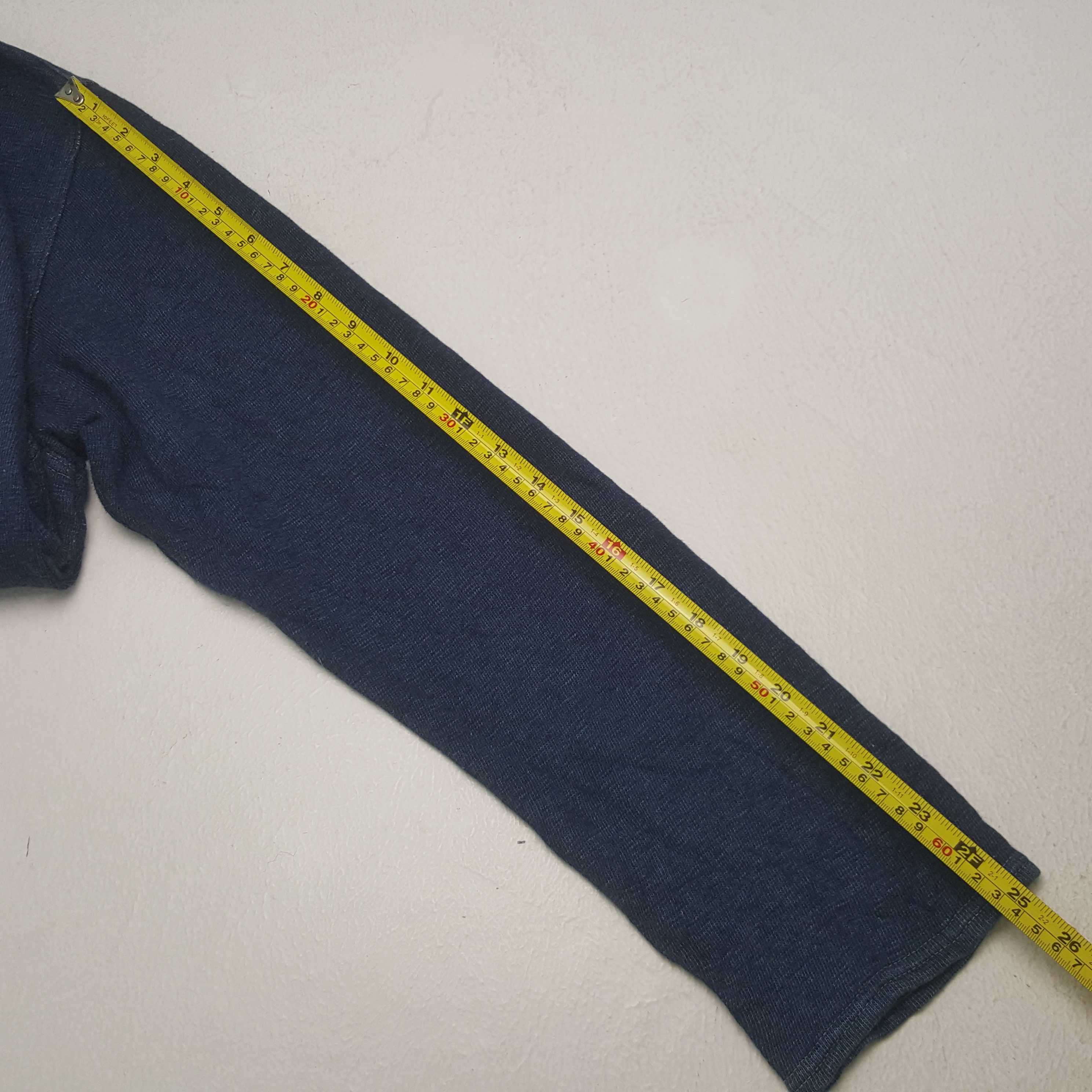 45rpm Vintage 45rpm Japanese Denim Polos Shirt Size US M / EU 48-50 / 2 - 6 Thumbnail