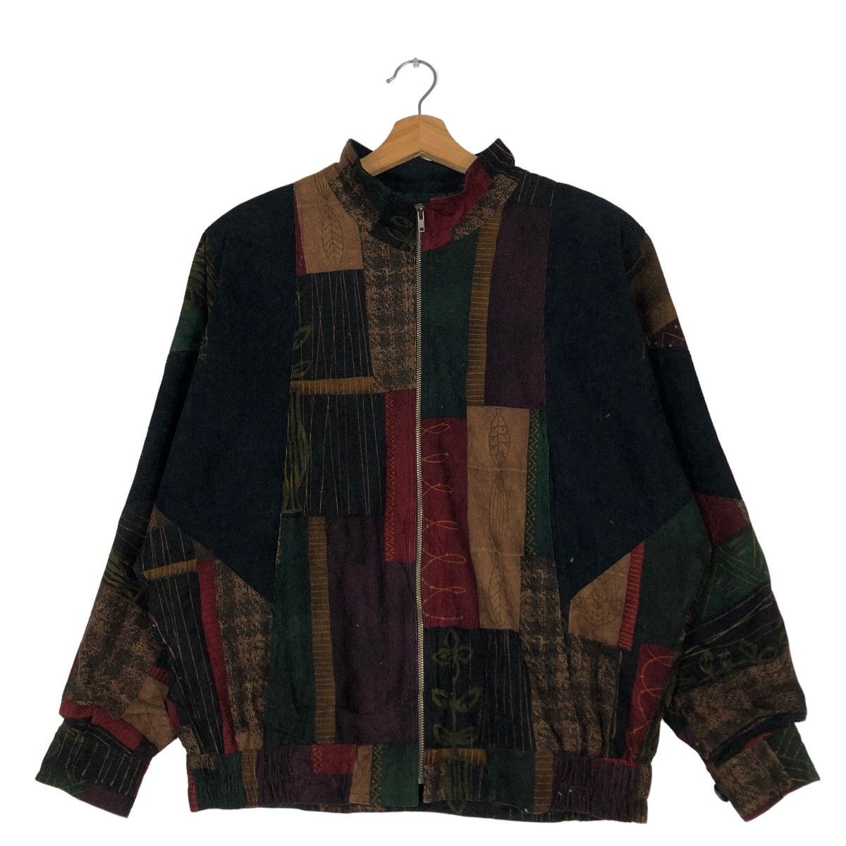 Japanese Brand 🔥Vintage Bomber Jacket Factio Japan Art Patch Work Design Size US M / EU 48-50 / 2 - 1 Thumbnail