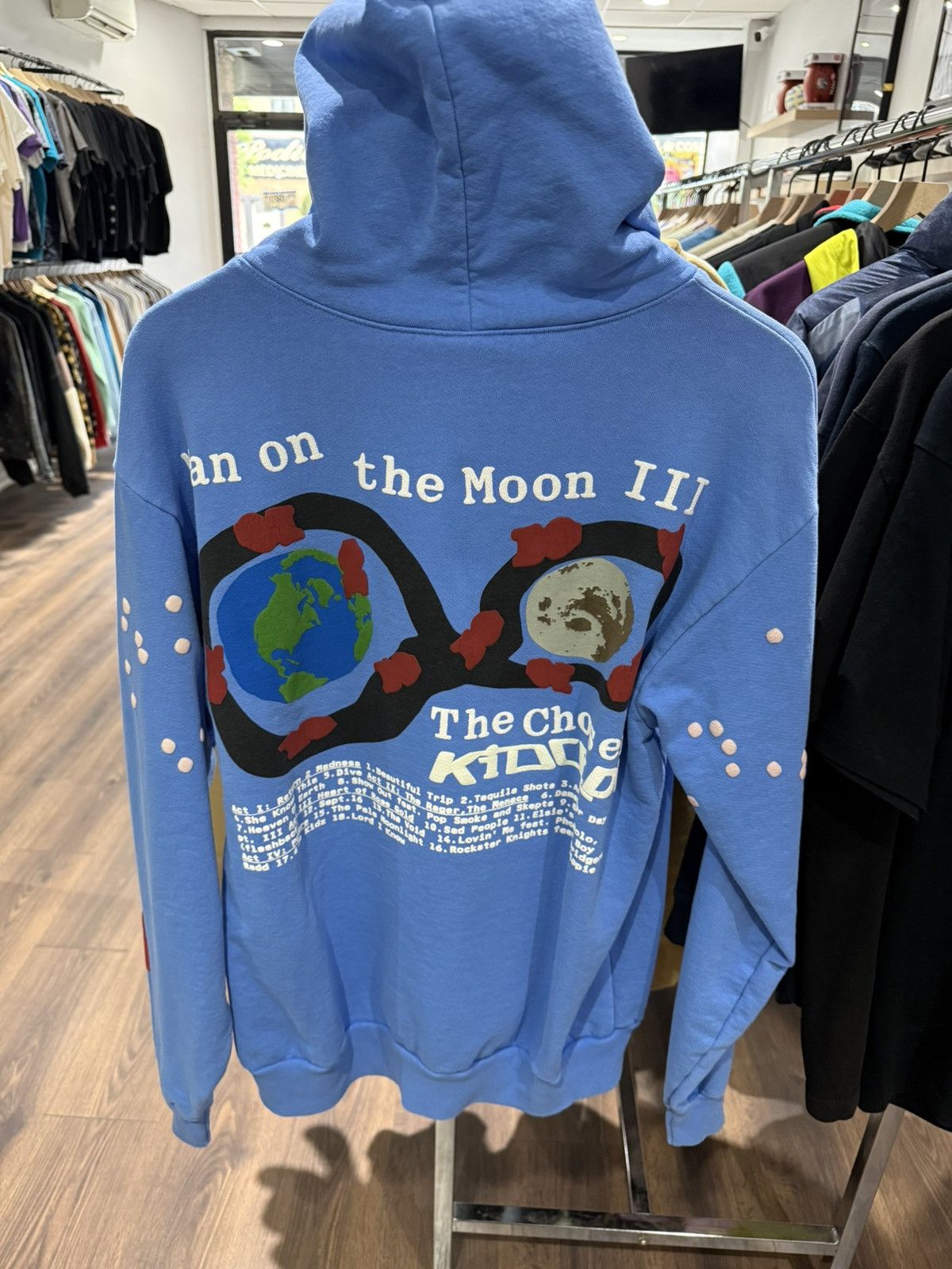 Kid Cudi Kid Cudi x CPFM Man on the Moon III Hoodie Blue Medium Size US M / EU 48-50 / 2 - 3 Thumbnail