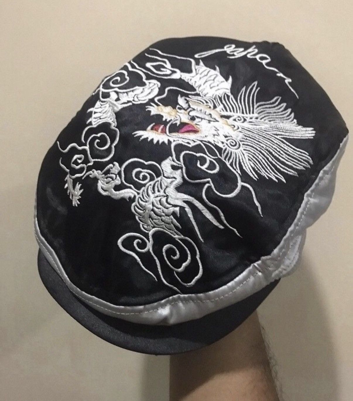 Toyo Enterprises VTG Toyo Ent Sukajan Satin Flat Hat Size ONE SIZE - 1 Thumbnail