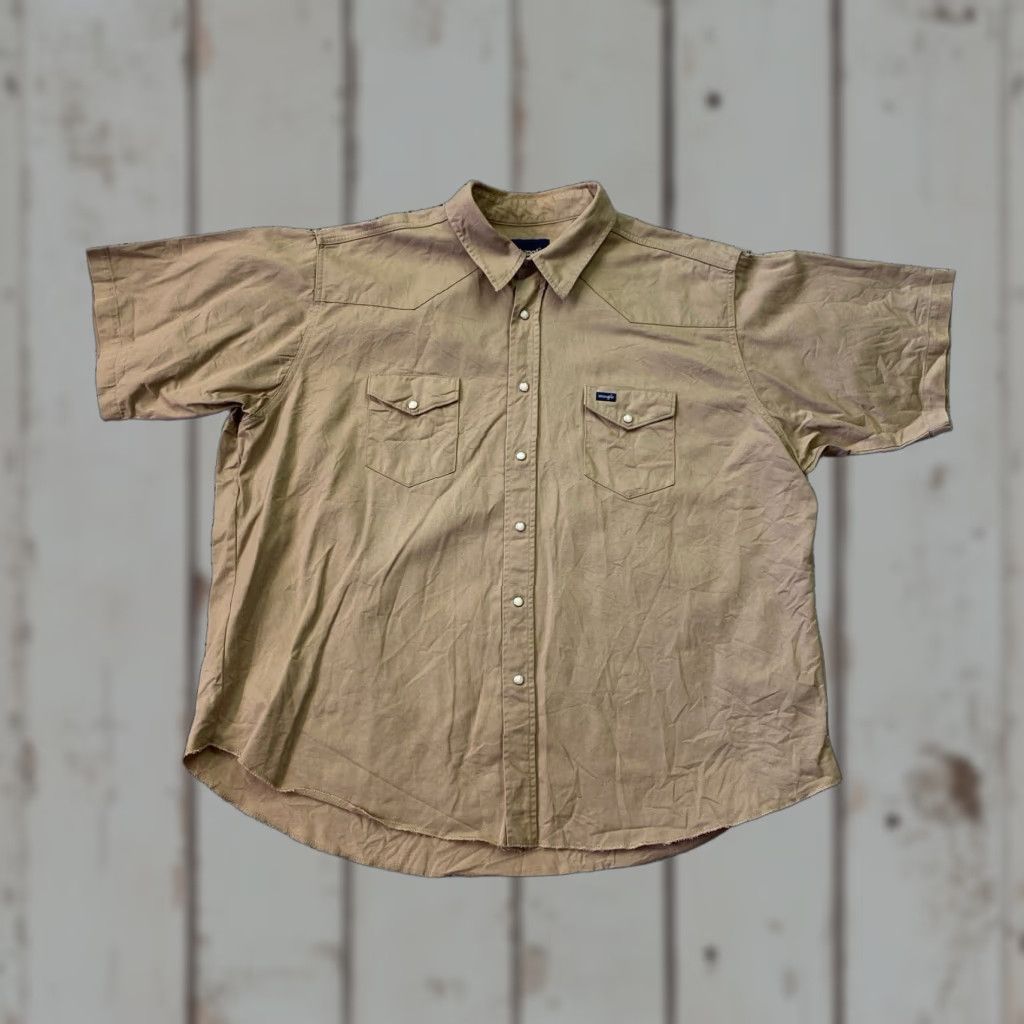 Wrangler VINTAGE Wrangler Pearl Snap Chambray Western Shirt Mens 3XL Western Cowboy Rodeo Size US XXL / EU 58 / 5 - 1 Thumbnail