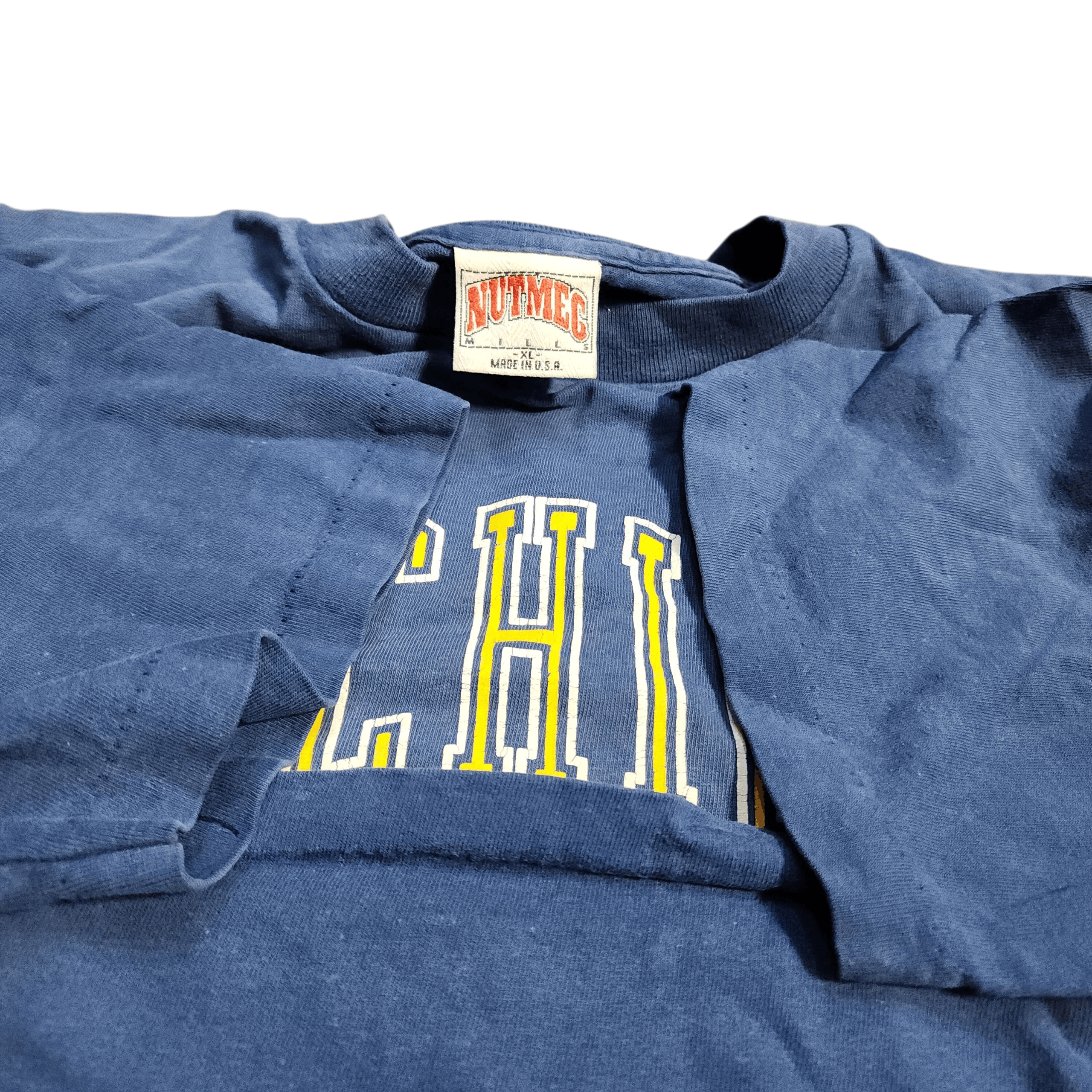 Vintage Rare Vintage 90s University of Michigan Shirts Nutmeg Tees Size US XL / EU 56 / 4 - 3 Thumbnail
