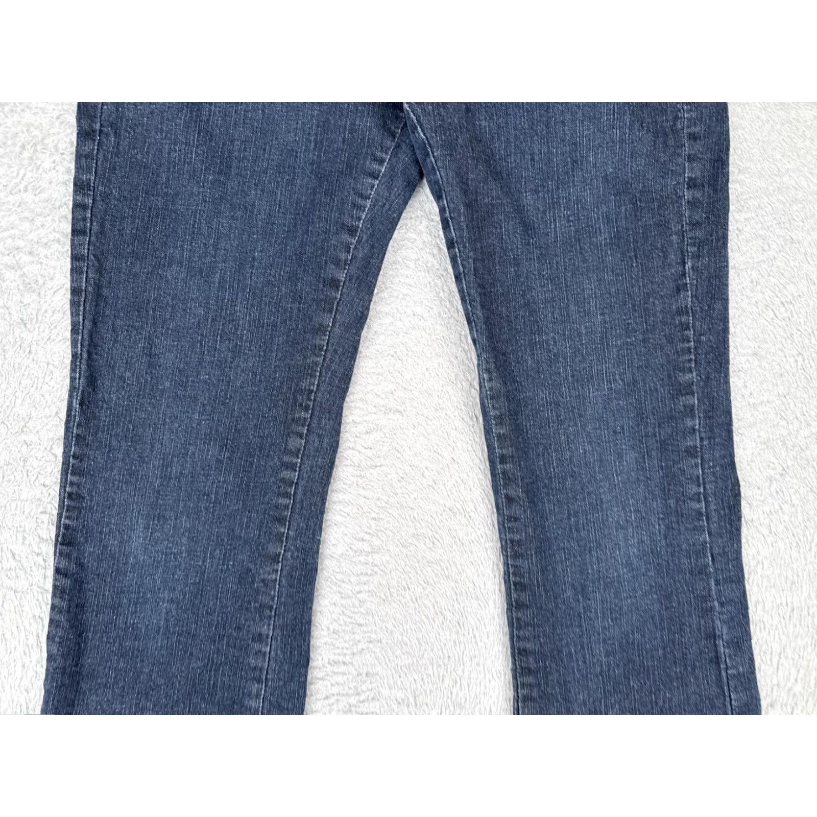 Lee Lee Jeans Bootcut Denim 27 Blue Dark Wash Womens Slim Secret Slender Low Rise 90s Cowboy Style Size 27" / US 4 / IT 40 - 3 Thumbnail