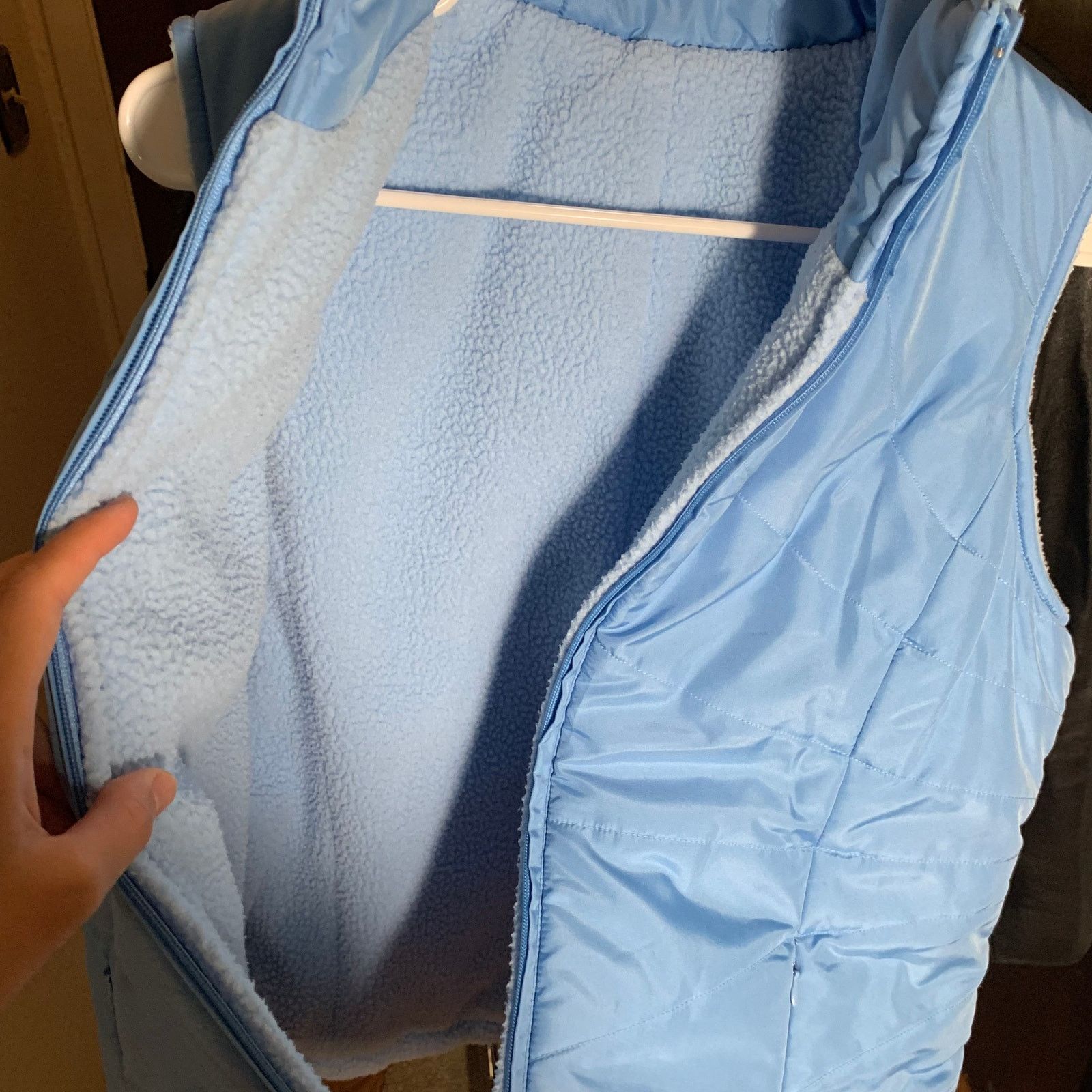 Izod IZOD Women's Puffer Winter Blue Vest Size L Size L / US 10 / IT 46 - 3 Thumbnail