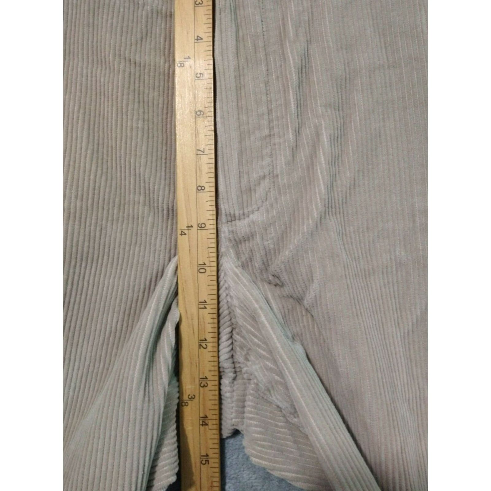 Vintage LL Bean Corduroy Pants - Mens 40x28 Classic Fit Beige Chino Flat Front Size US 40 / EU 56 - 4 Thumbnail