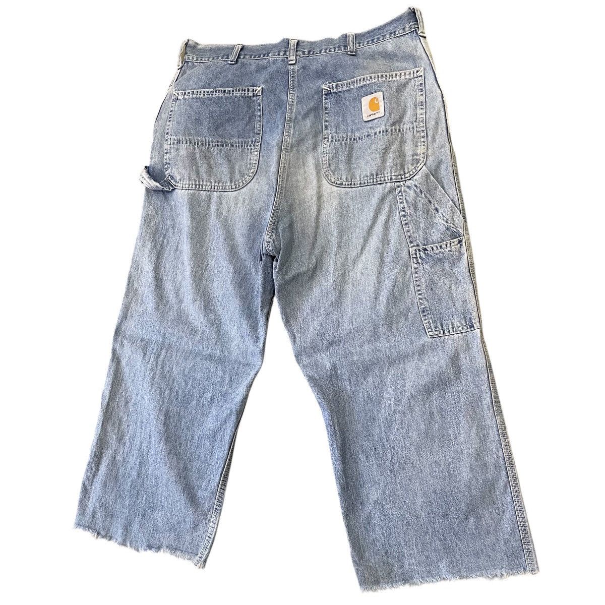 Carhartt Vintage Carhartt Carpenter Pants Light Wash Raw Hem Cropped Size US 34 / EU 50 - 5 Thumbnail