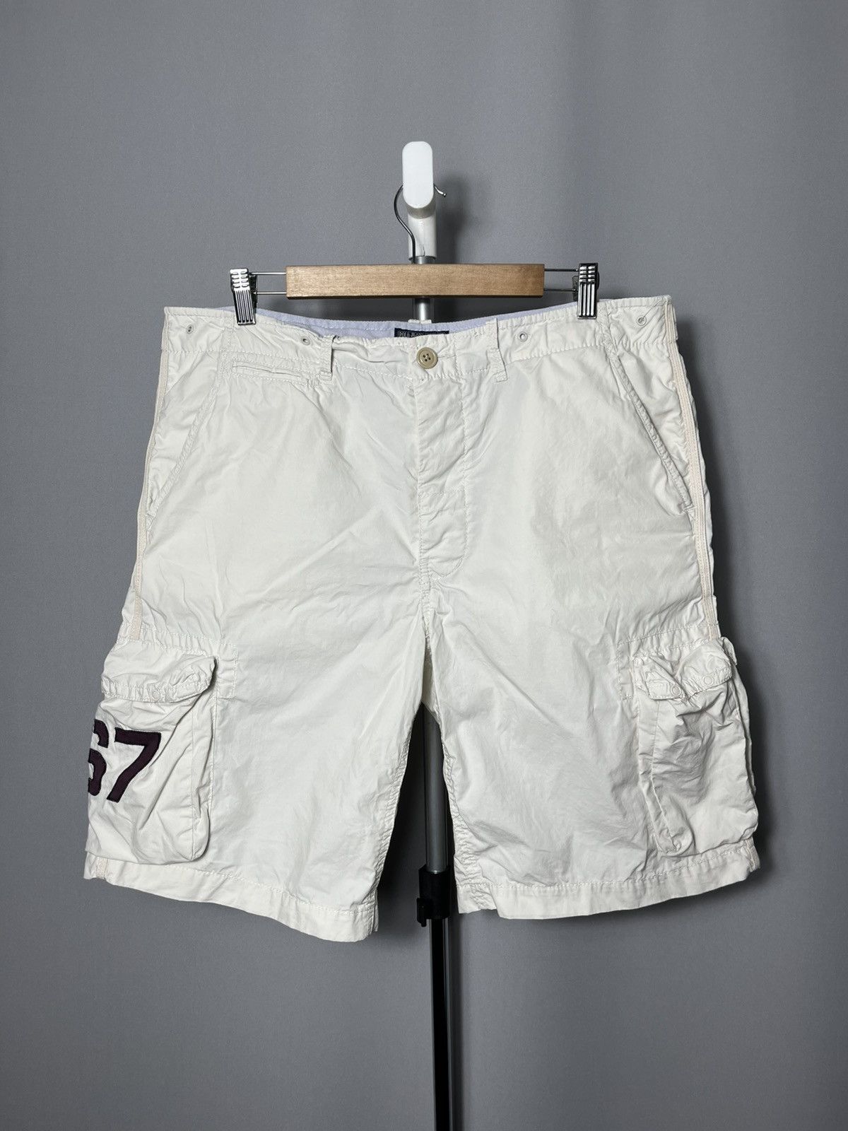 Polo Ralph Lauren Polo Ralph Lauren cargo shorts #67 white mens snap button Size US 36 / EU 52 - 1 Thumbnail