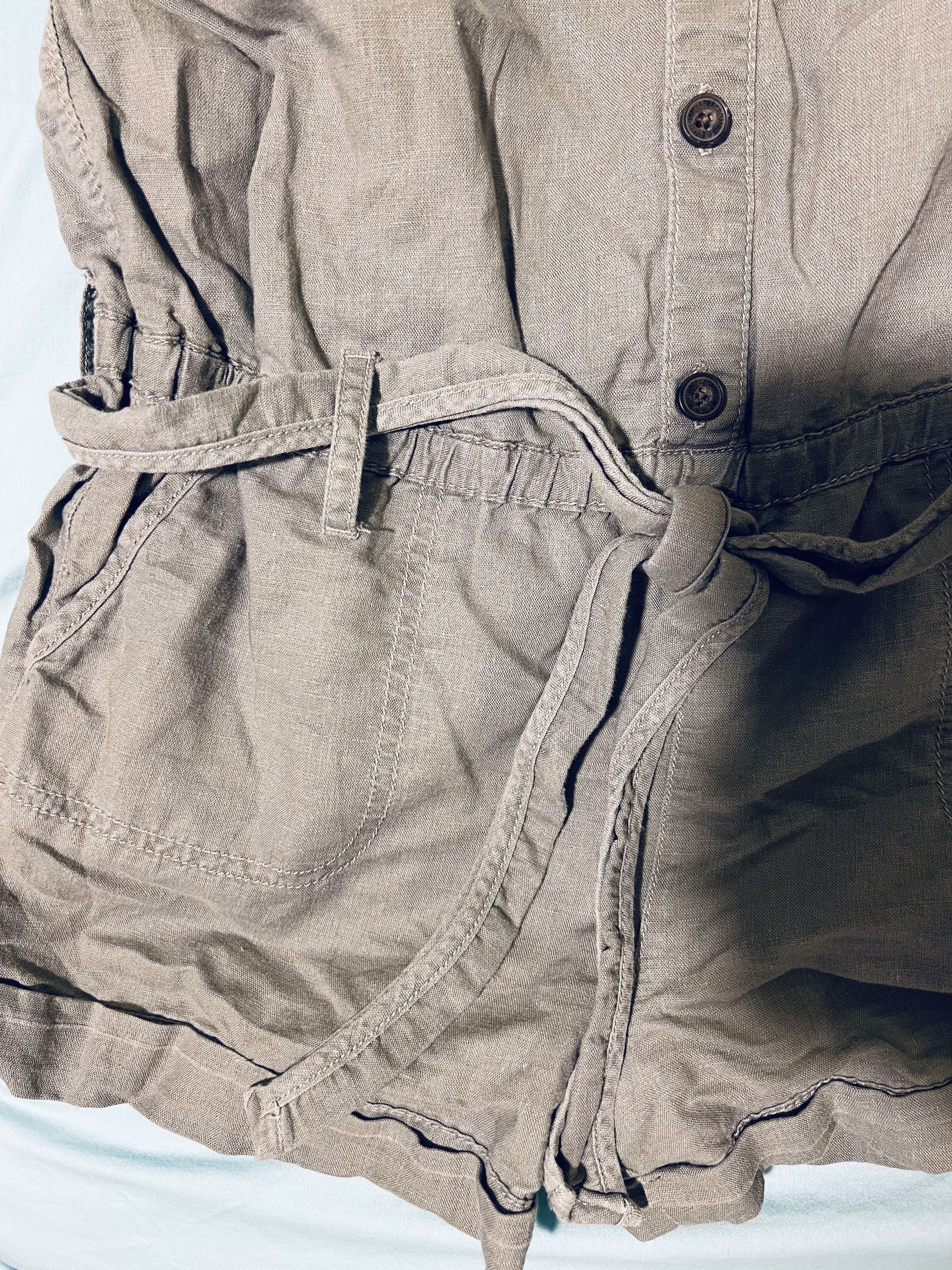 Abercrombie & Fitch Linen Jumpsuit Size 32" / US 10 / IT 46 - 4 Thumbnail