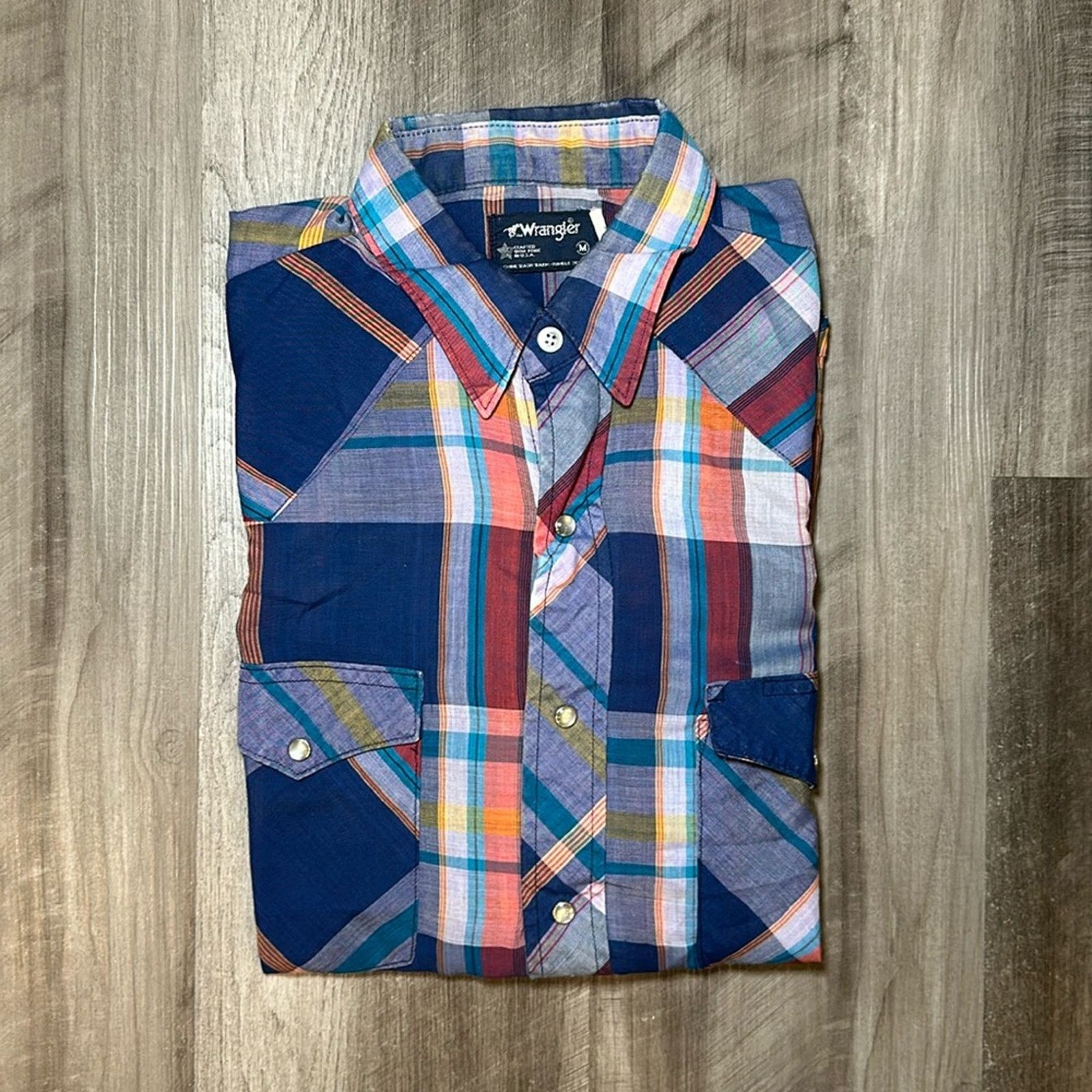 Wrangler Wrangler Western Vintage Pearl Snap Button - Medium Size US M / EU 48-50 / 2 - 1 Thumbnail