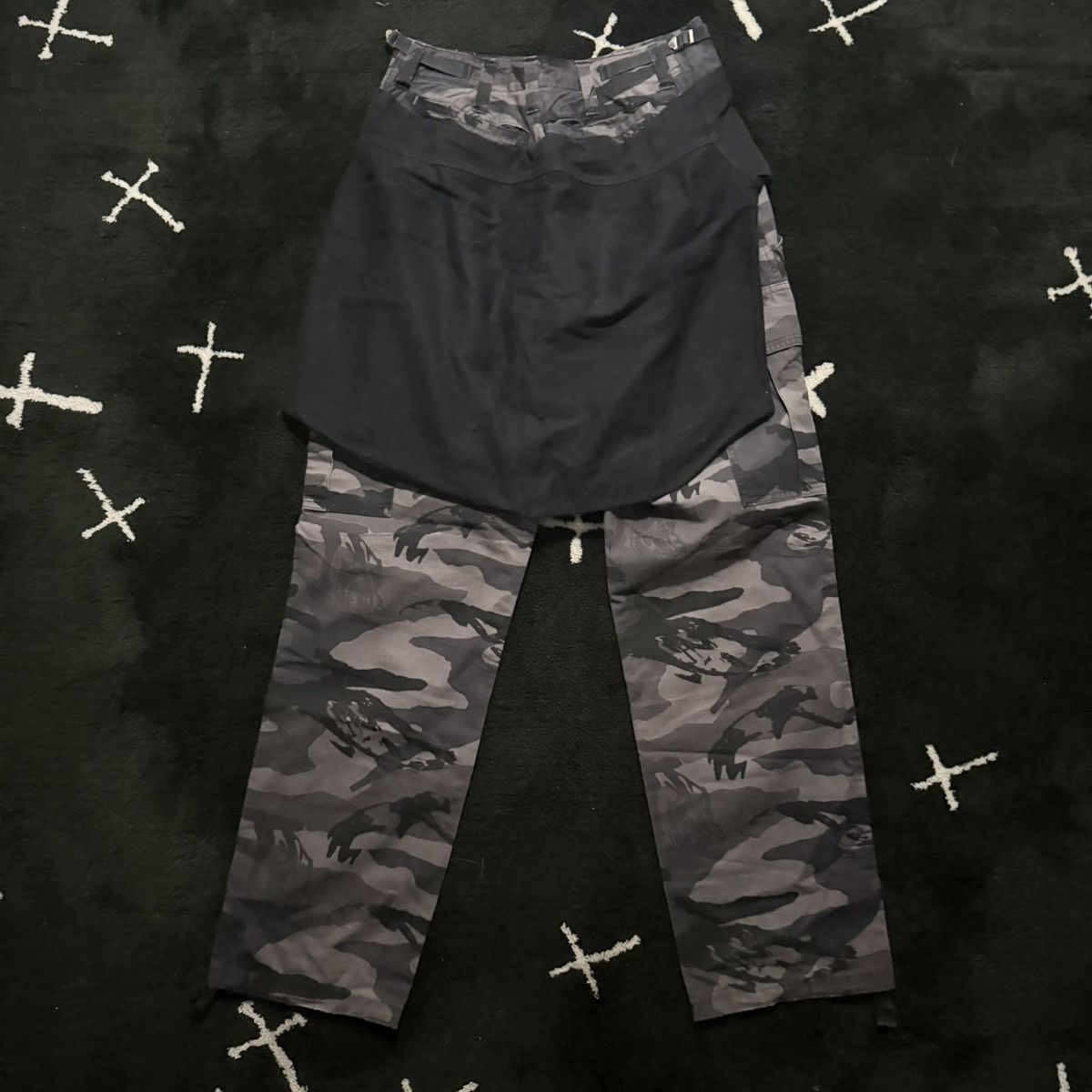 Undercover AW03 - "Paperdoll" "Bush / Bin Laden" Camo Cargo Pants Size US 32 / EU 48 - 4 Thumbnail