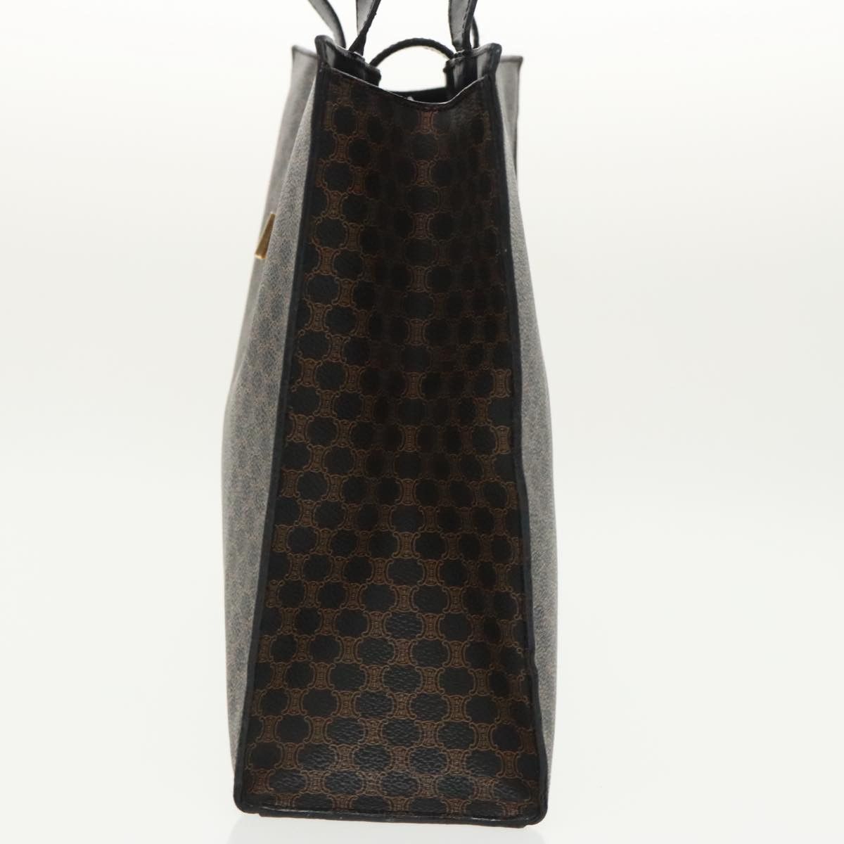 Celine CELINE Macadam Canvas Shoulder Bag Pvc Leather Black Gold Size ONE SIZE - 3 Thumbnail