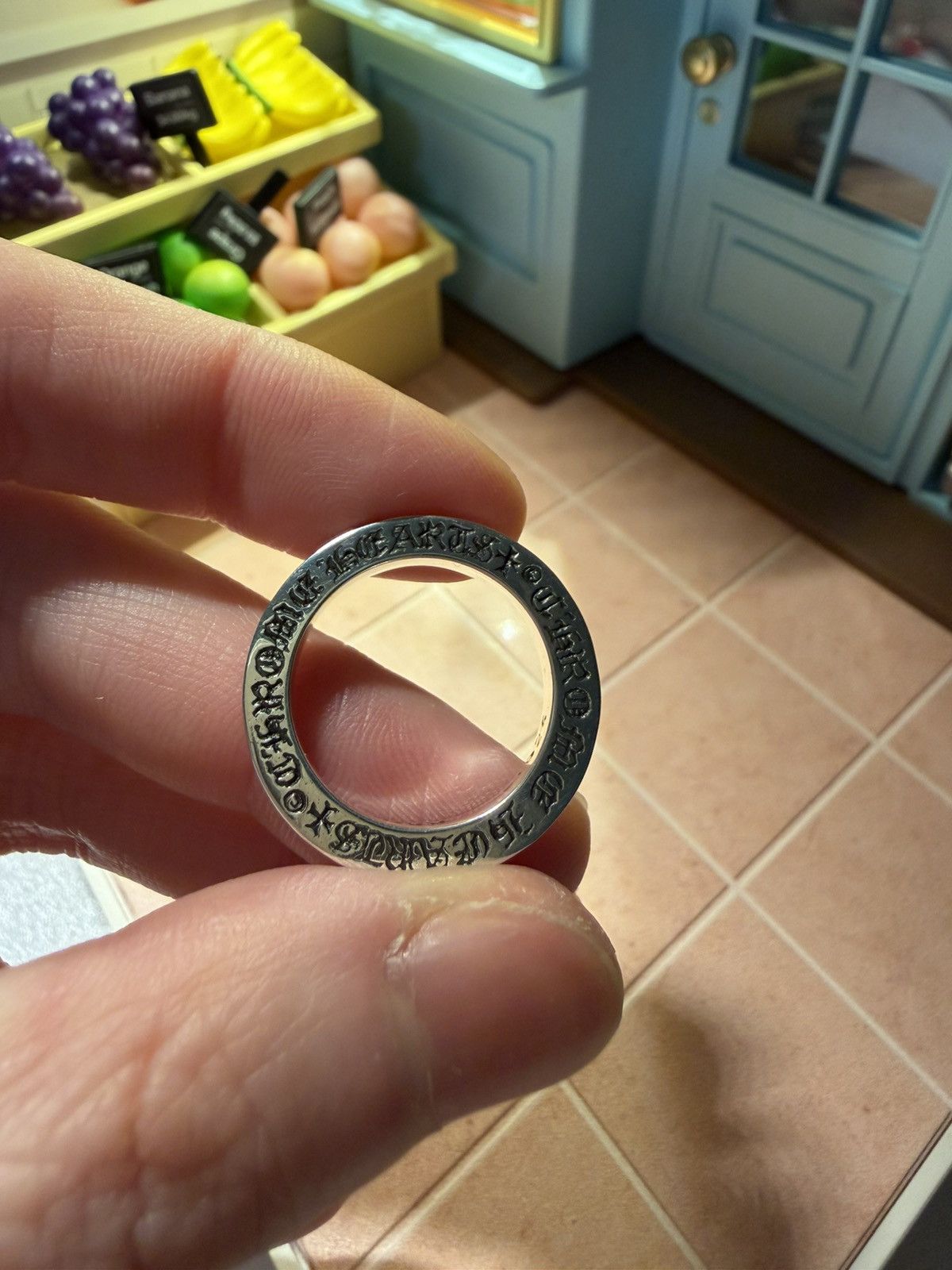 Chrome Hearts Chrome Hearts NYC 3mm SPACER PLN Silver Ring size 5M Size ONE SIZE - 8 Thumbnail