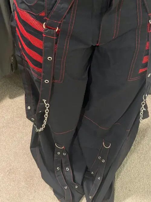 Jean Cargo Pants Bandage Women Vintage Dark Size 26" / US 2 / IT 38 - 4 Thumbnail