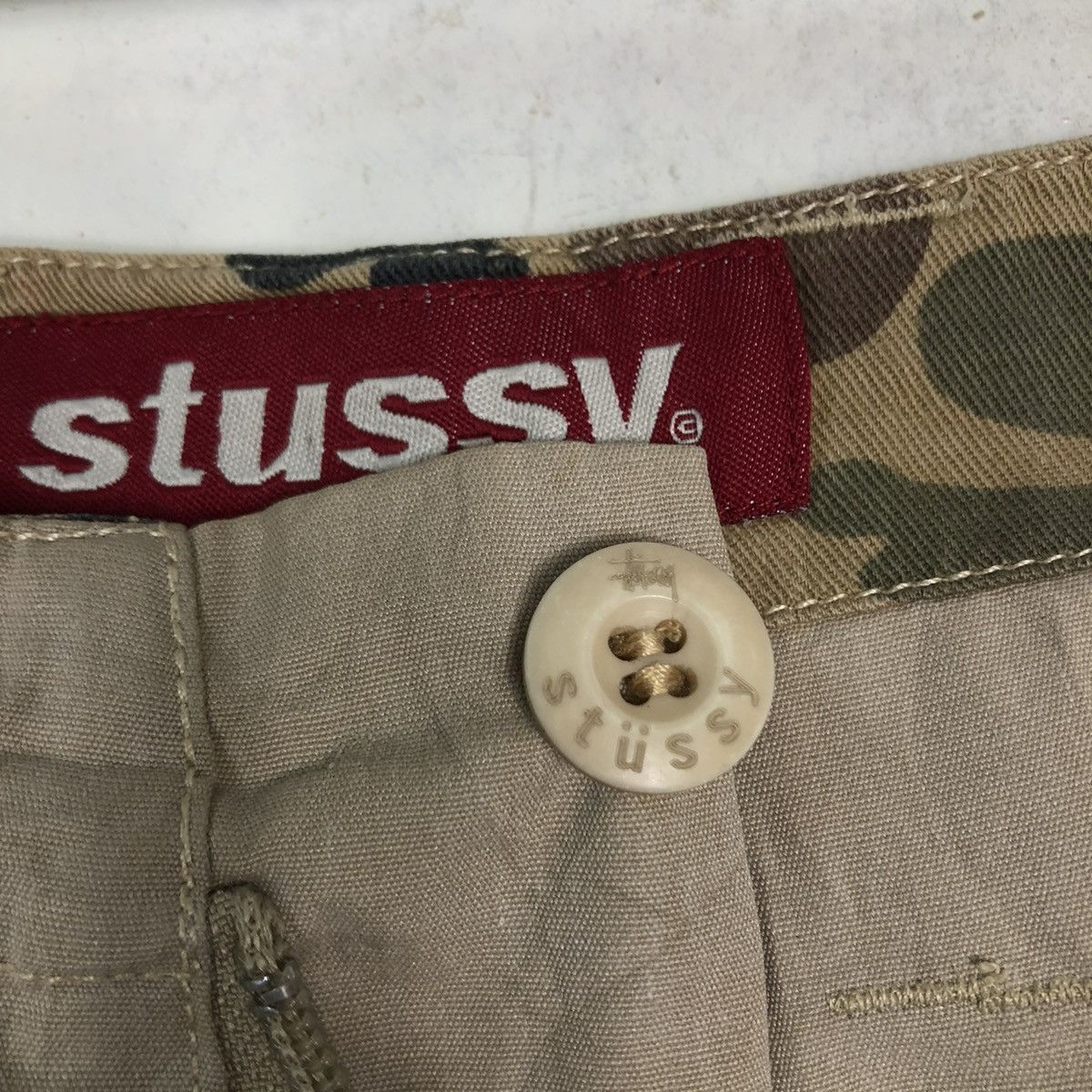 Stussy 🔥VINTAGE STUSSY CARGO PANTS MULTI POCKET BIKER Size US 34 / EU 50 - 13 Thumbnail