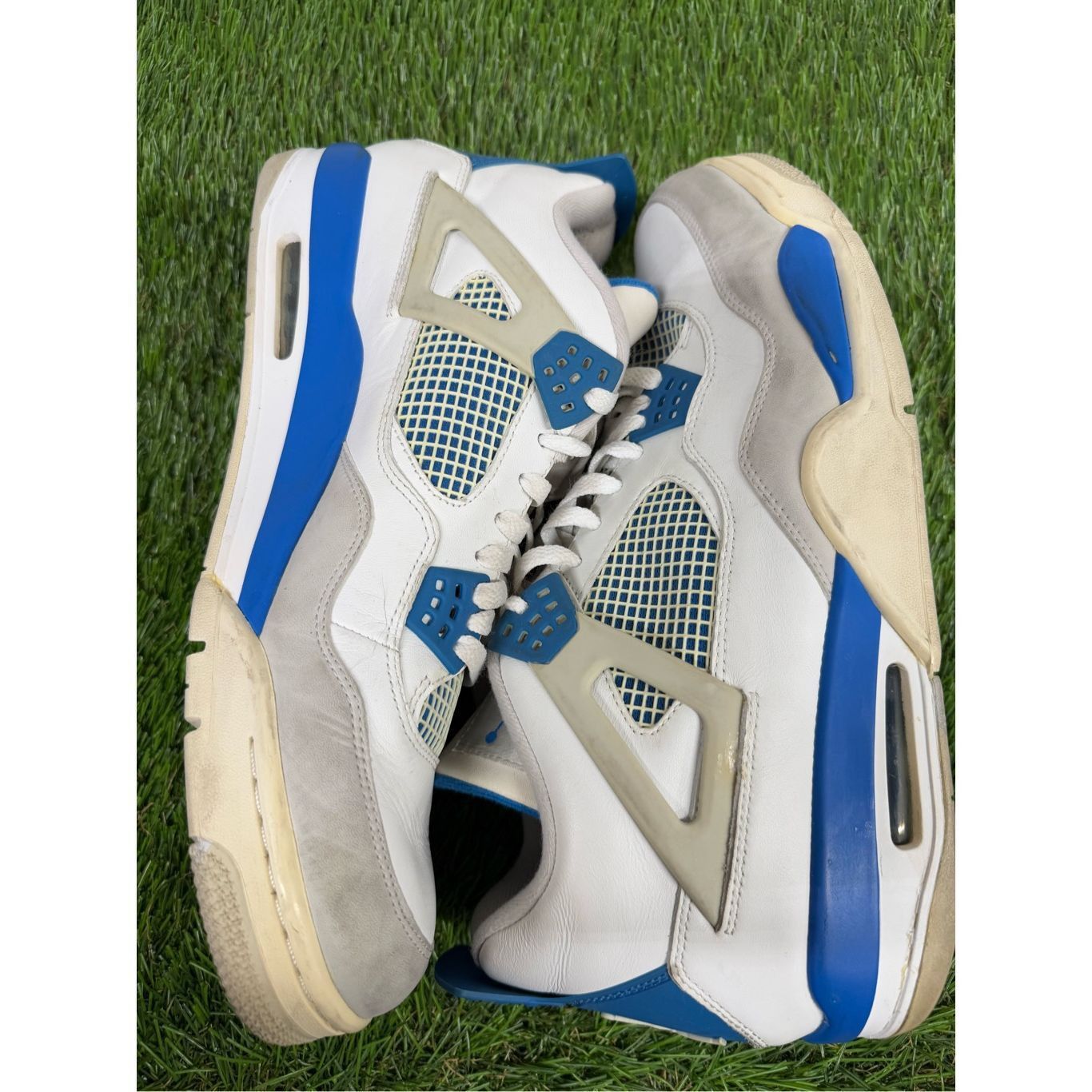 Jordan Brand Air Jordan 4 Military Blue Retro Size 14 Mens White Sneakers Size US 14 / EU 47 - 7 Thumbnail