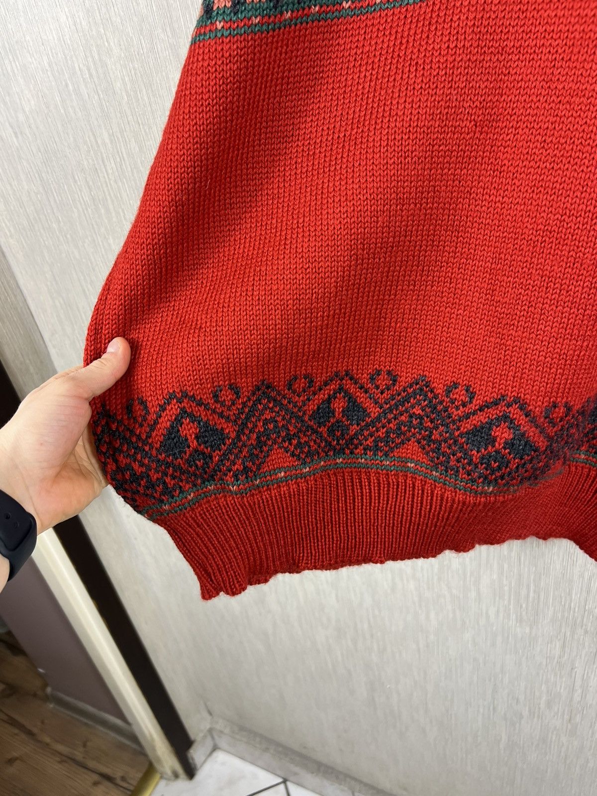Dale Of Norway Vintage Dale of Norway heavy wool patterned sweater half zip Size US L / EU 52-54 / 3 - 10 Thumbnail