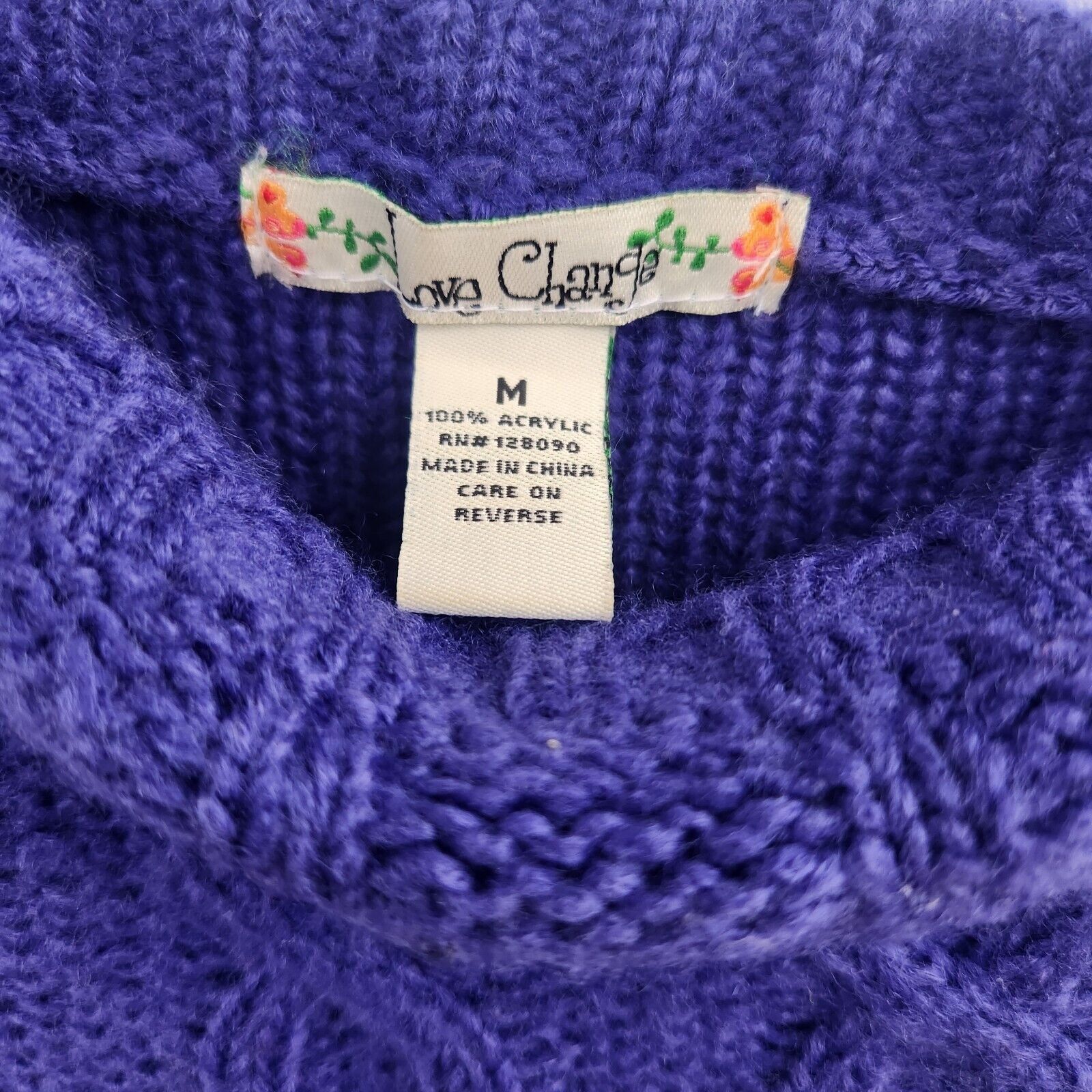 Other ⭐Love Change Sz M Women's Cable Knit Short Sleeve Sweater Dr Size M / US 6-8 / IT 42-44 - 3 Thumbnail