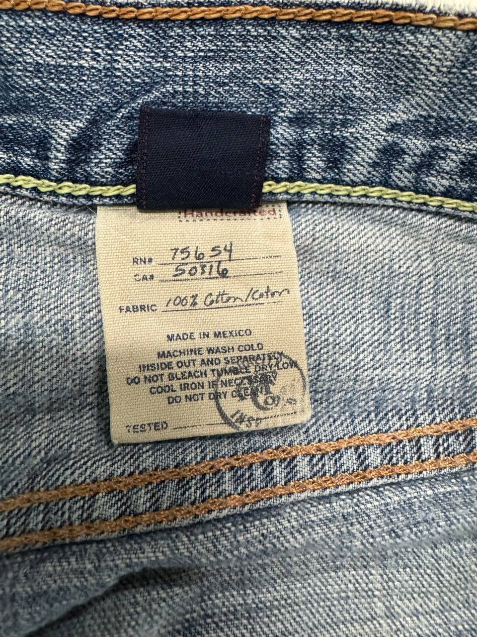 Vintage THRASHED 90s Style Abercrombie Rusty Distressed Flare Jean Size US 35 - 14 Thumbnail