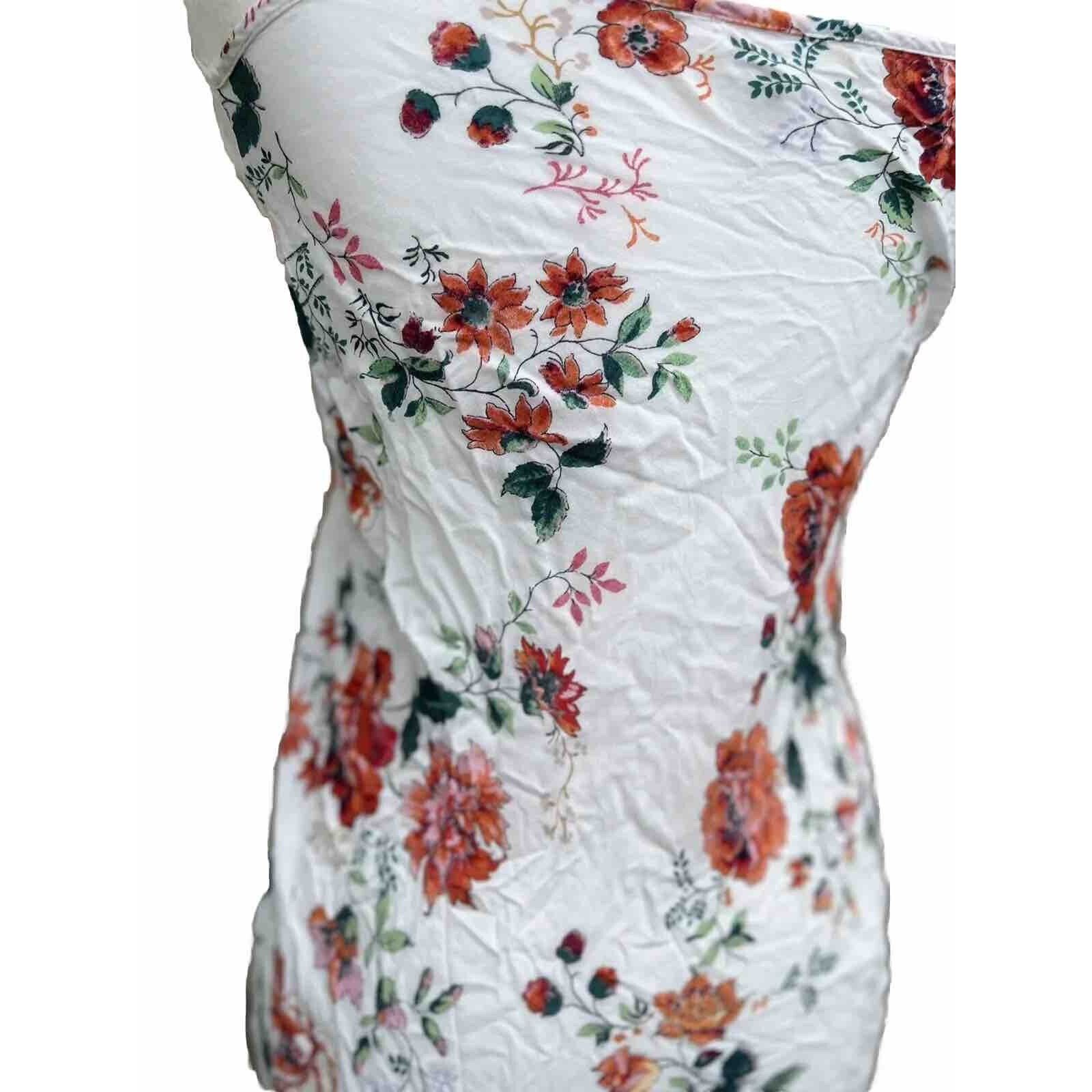 Maje MAJE Flower Print Mini Dress size S white Y2K poppy A000268 Size S / US 4 / IT 40 - 6 Thumbnail