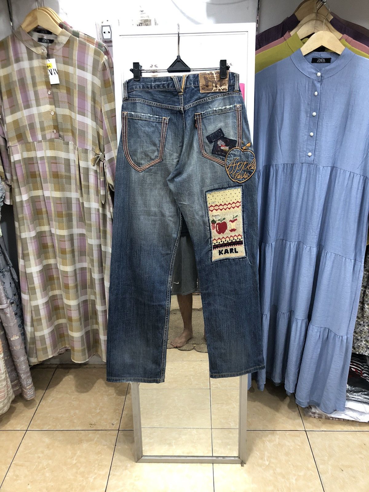 Japanese Brand × Karl Helmut Karl Helmut Patchwork Denim Size US 30 / EU 46 - 1 Thumbnail