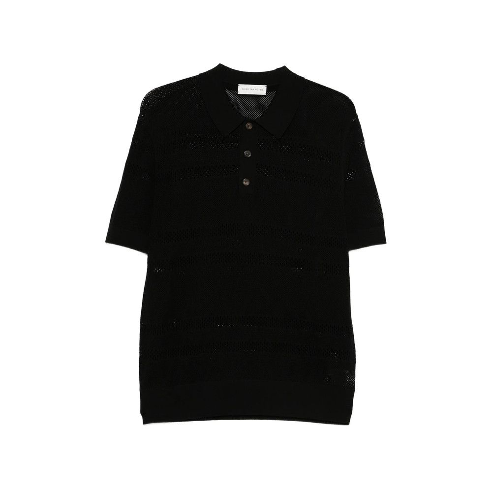 Dries Van Noten Dries Van Noten BLACK Polo Shirts Size US L / EU 52-54 / 3 - 1 Thumbnail