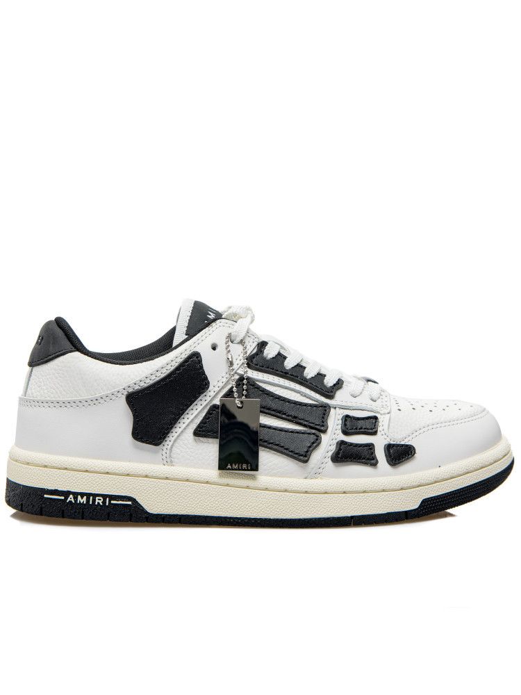 Amiri o1gr1nt0924 Skel Low-Top Sneakers in Black & White Size US 15 / EU 48 - 1 Thumbnail