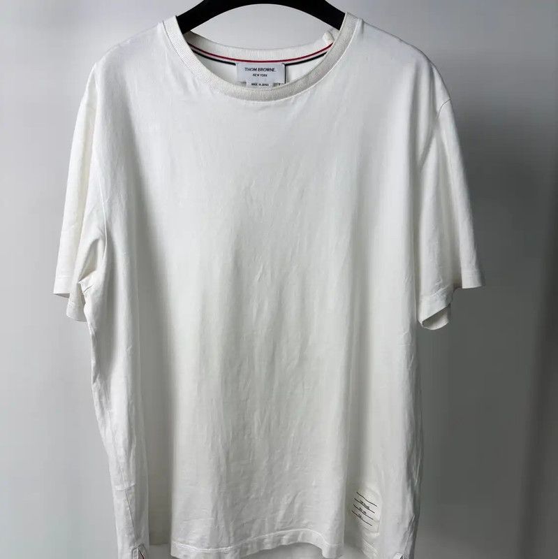 Thom Browne White Cotton Women's T-Shirt 0089