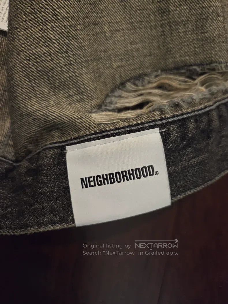 Neighborhood Neighborhood Distressed Washed Single Button Denim Jacket Size US L / EU 52-54 / 3 - 4 Thumbnail