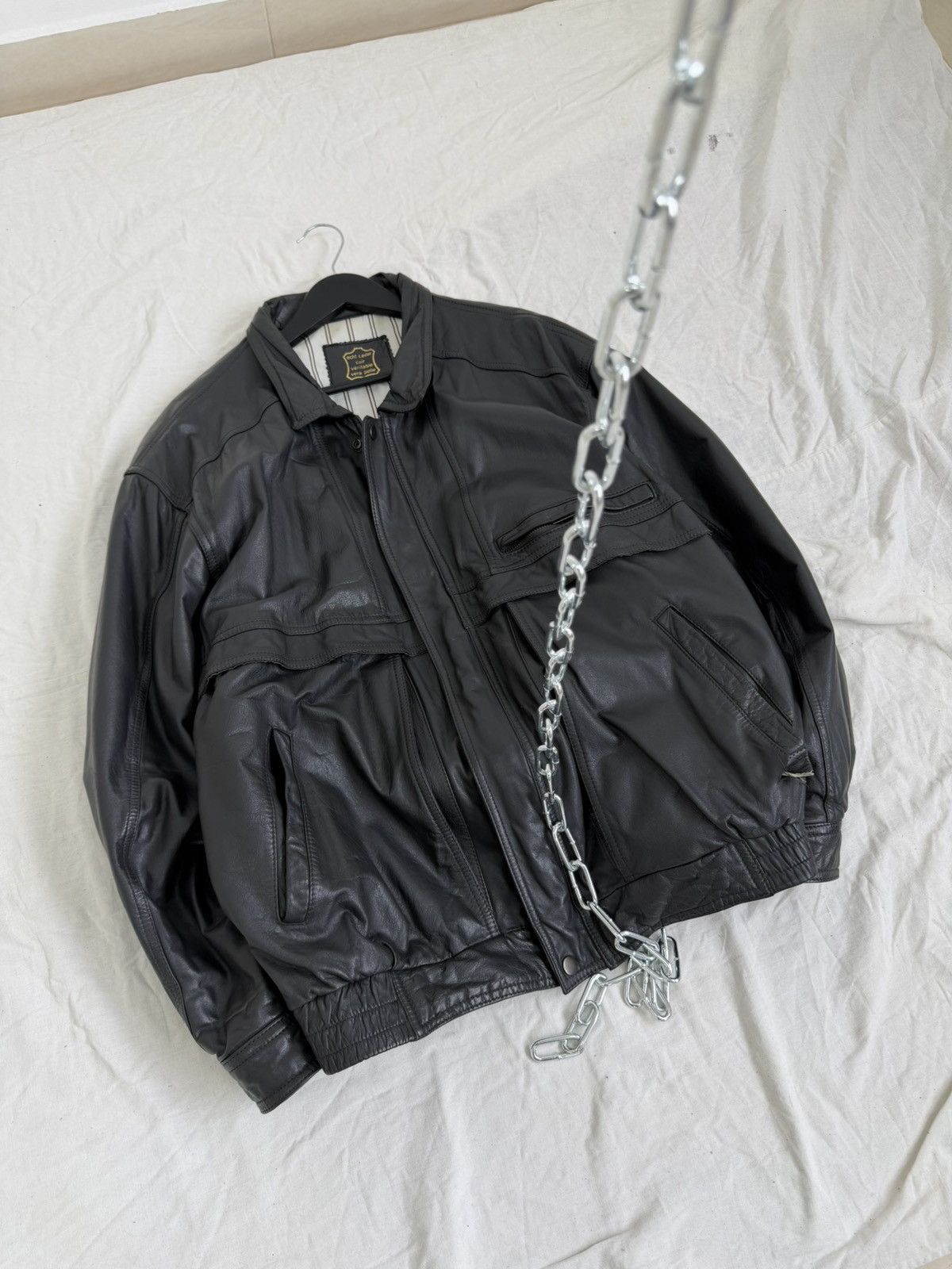 Schott Vintage Redskins Schott Style Heavy Leather Jacket Size US L / EU 52-54 / 3 - 13 Thumbnail