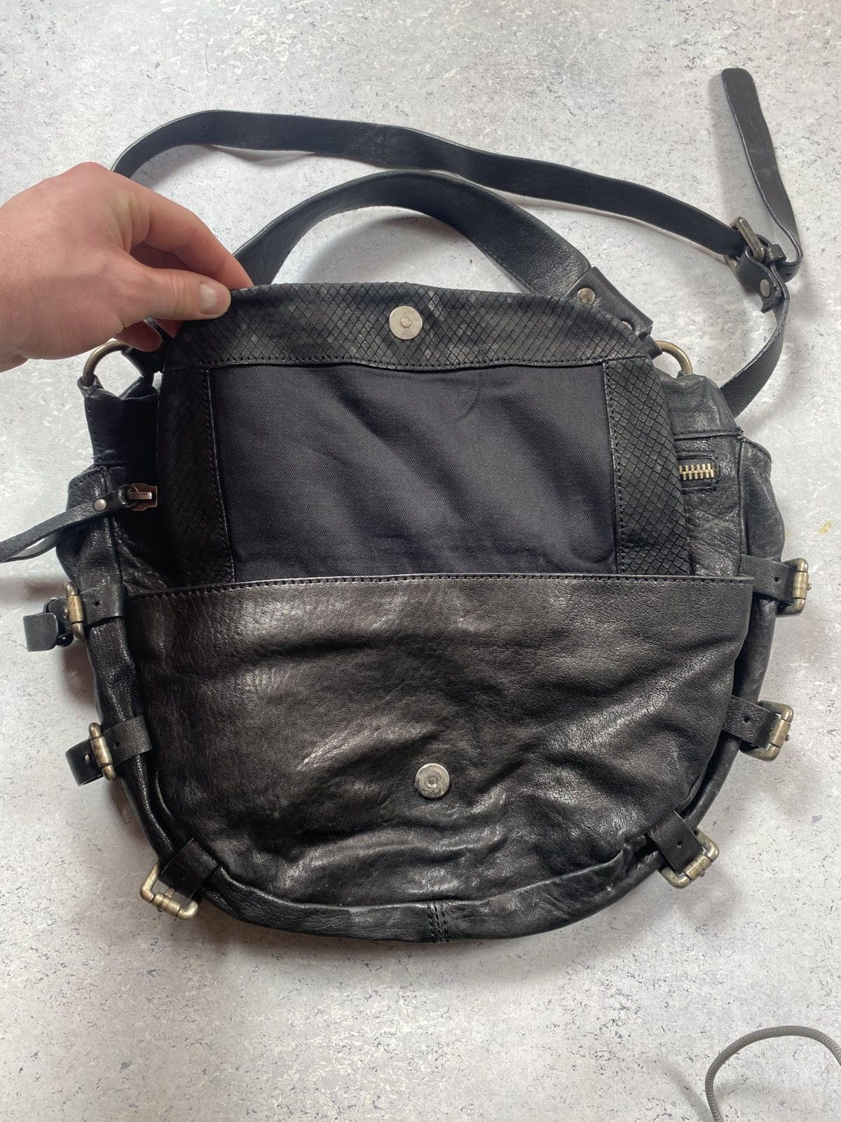 MAX&Co. Max&Co Black Leather Hand Bag Size ONE SIZE - 5 Thumbnail