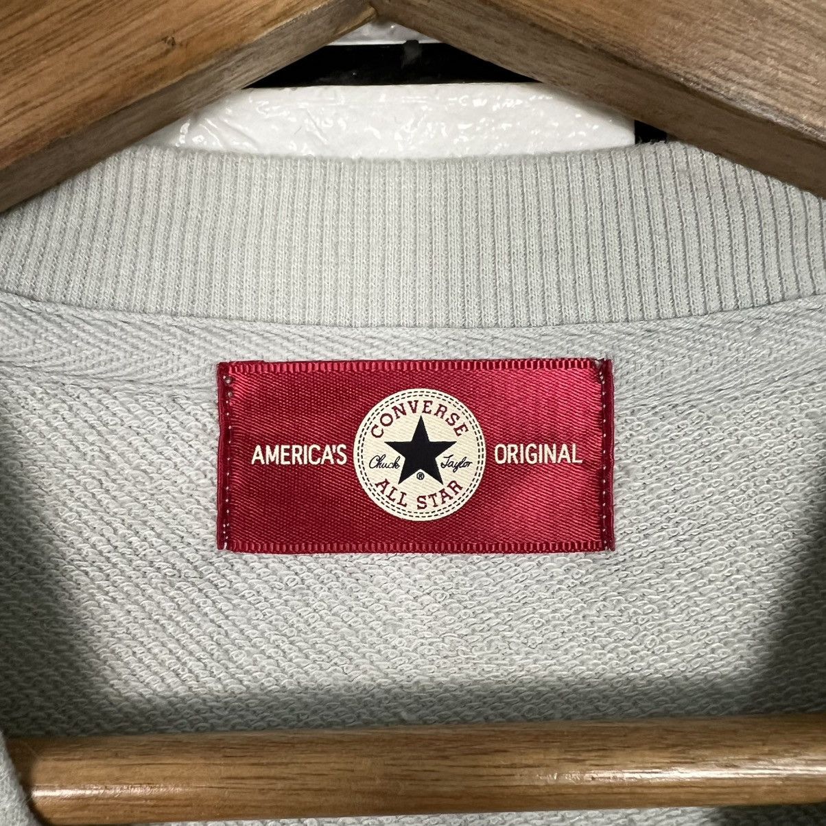 Converse CONVERSE Shoes Big Logo Crewneck Sweatshirt #4097-C186 Size US L / EU 52-54 / 3 - 9 Thumbnail