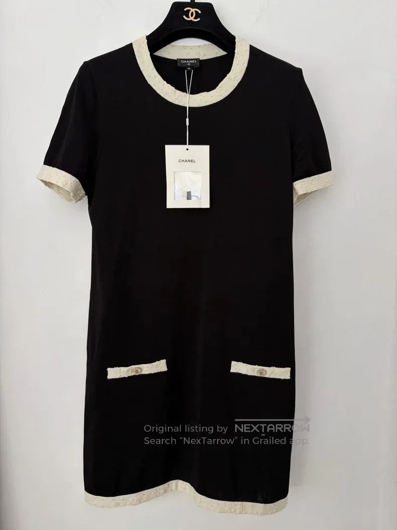 Chanel Chanel High-end handicraft workshop black and white-edged Size S / US 4 / IT 40 - 1 Thumbnail