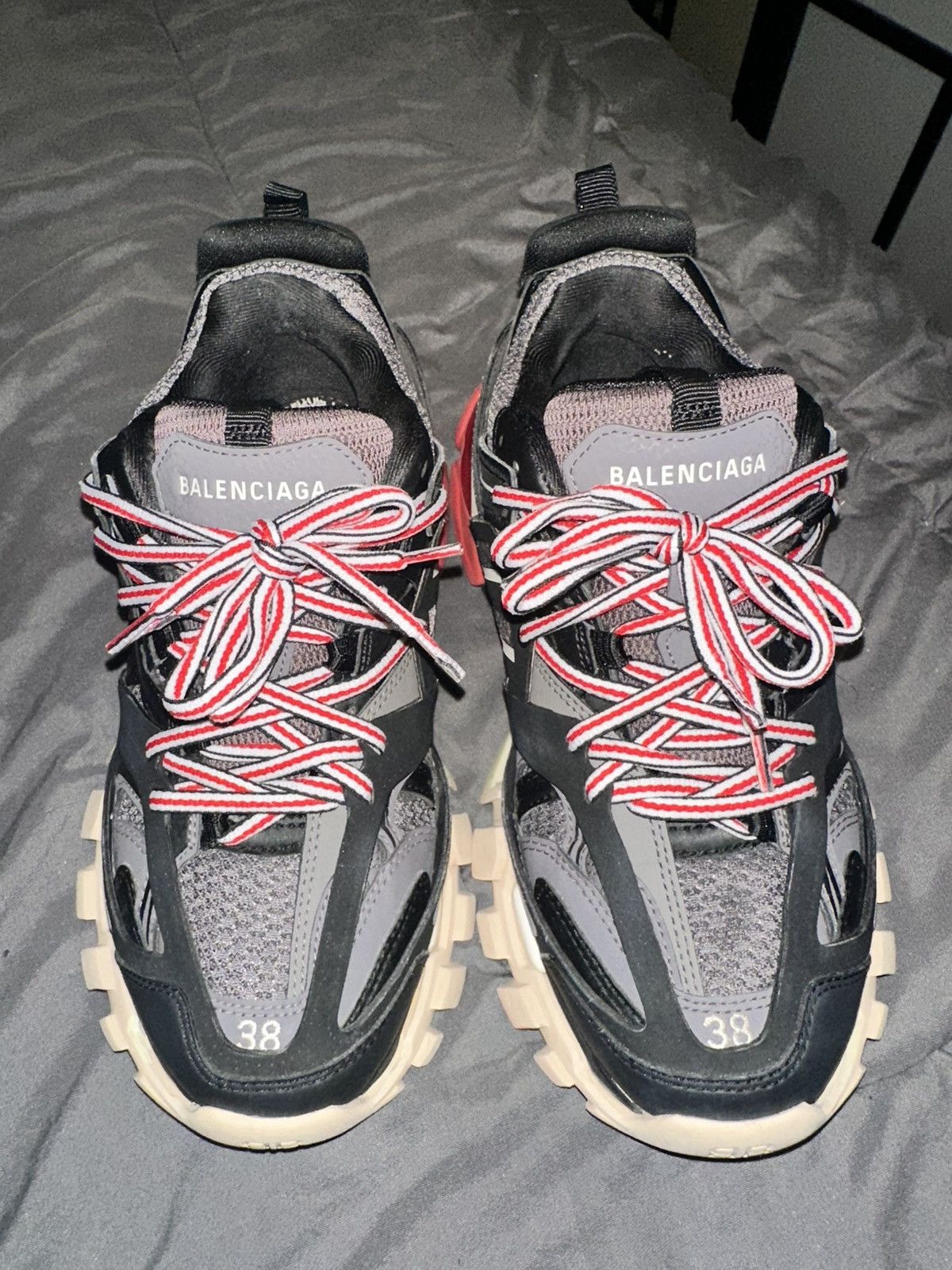 Balenciaga Balenciaga track black and red and grey Size US 8 / EU 41 - 2 Thumbnail
