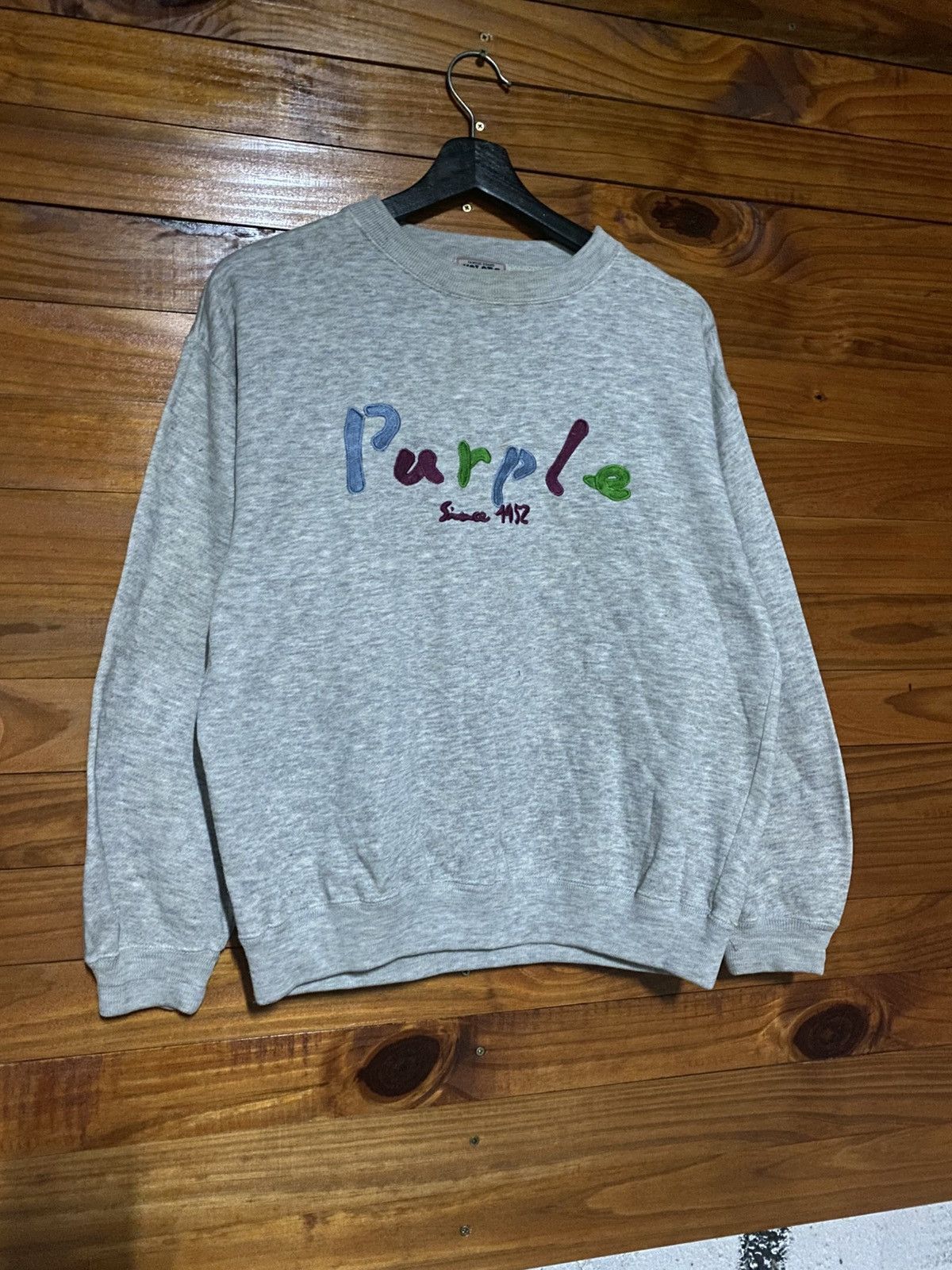 Vintage Vintage Yolors Purple Since 1952 Grey Crewneck Sweatshirt Size US S / EU 44-46 / 1 - 5 Thumbnail