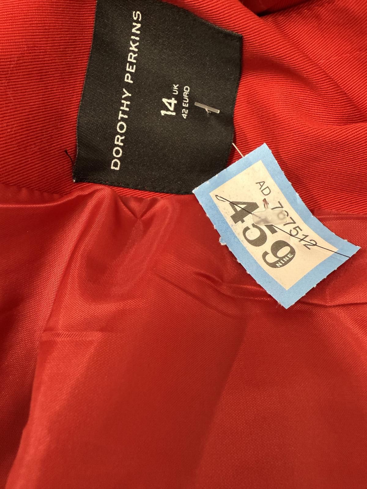Other Dorothy Perkins Red Button Front Coat Size 14 Size L / US 10 / IT 46 - 2 Thumbnail