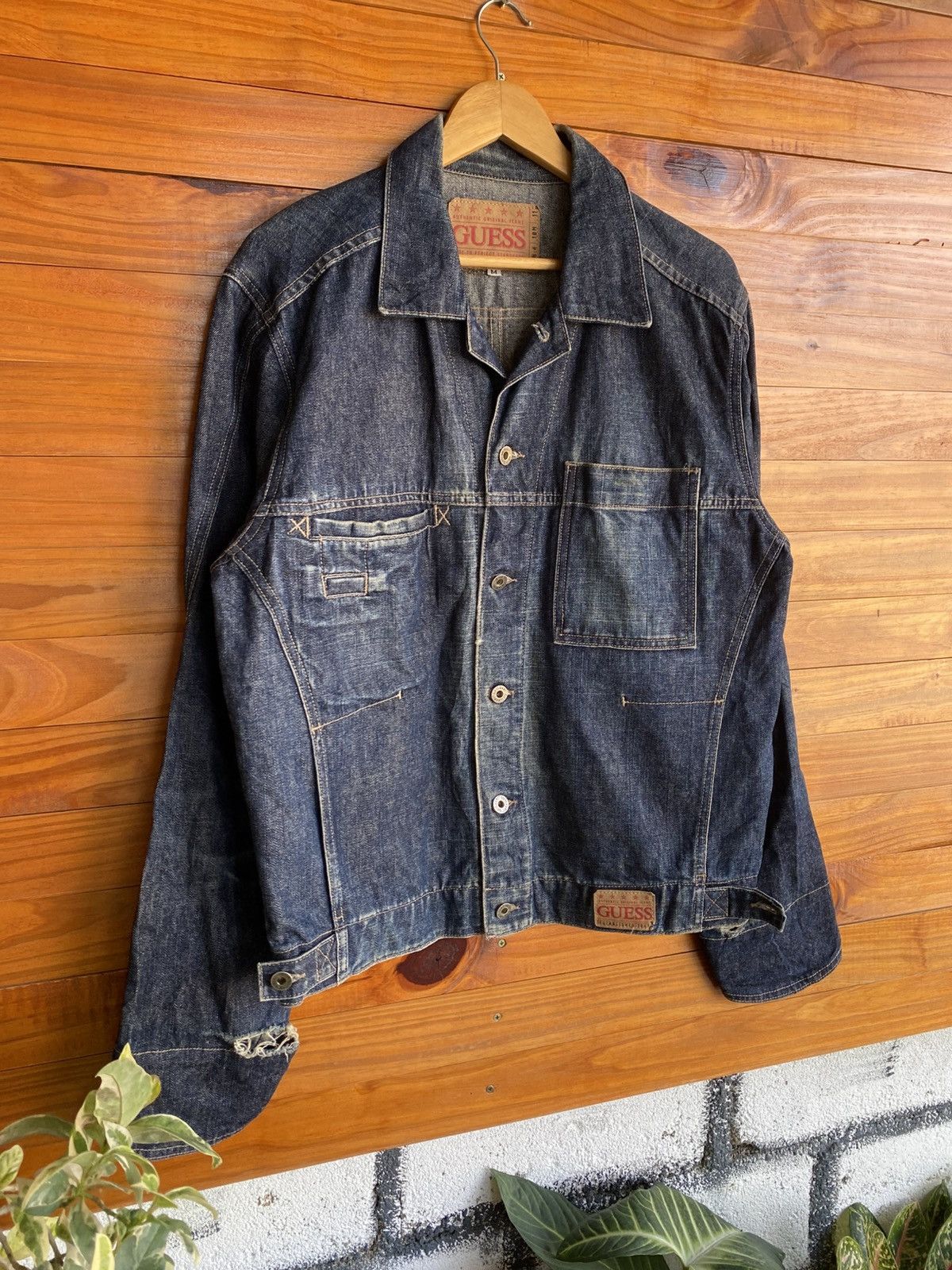 Guess Vintage GUESS Denim Jacket Made in USA Blue Jean Jacket Size US M / EU 48-50 / 2 - 5 Thumbnail