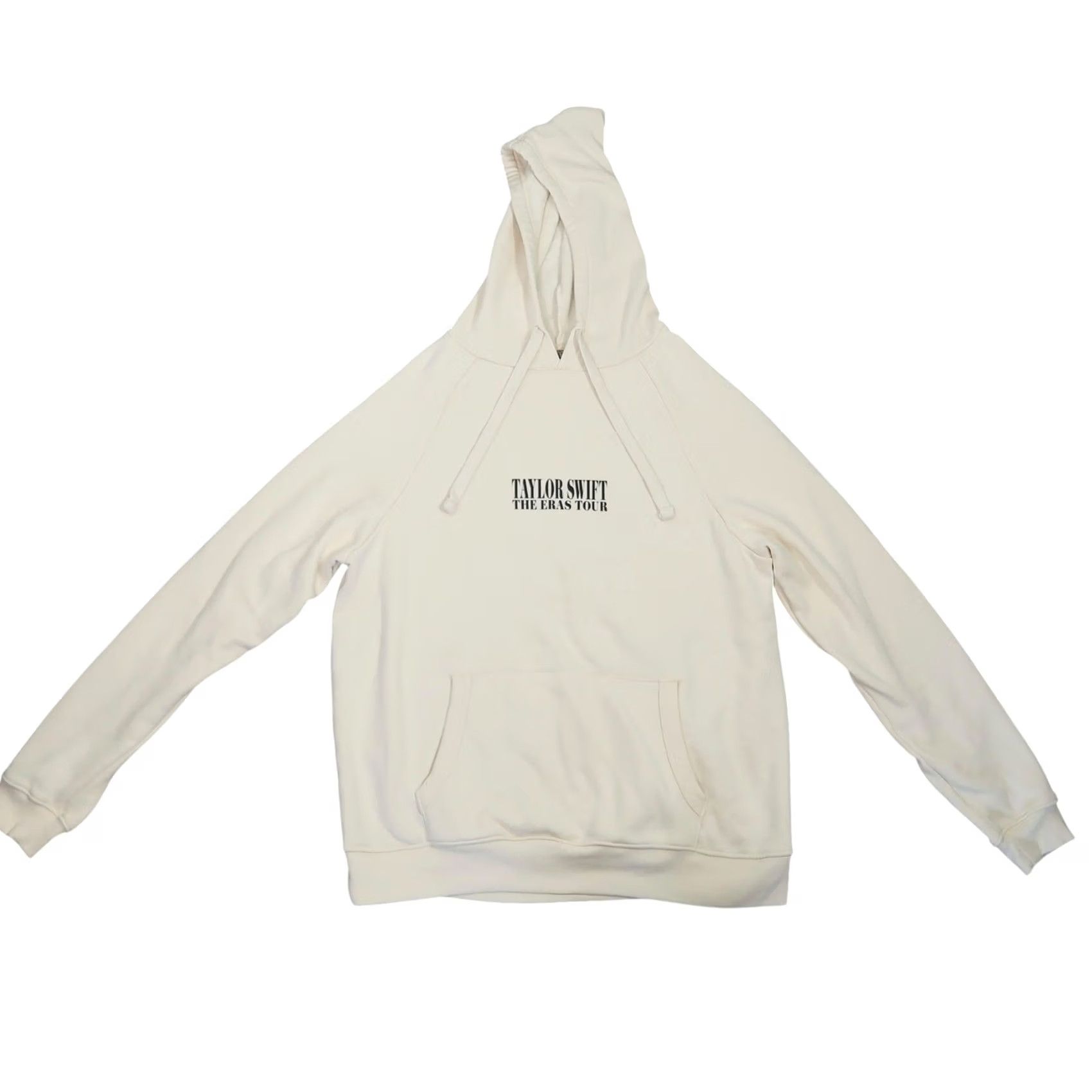 Vintage Taylor Swift The Eras Tour Beige Hoodie Graphic Sweatshirt M Womens Long Sleeve Cotton Polyester Pullover Casual Music 2023 Official merch Size M / US 6-8 / IT 42-44 - 2 Thumbnail