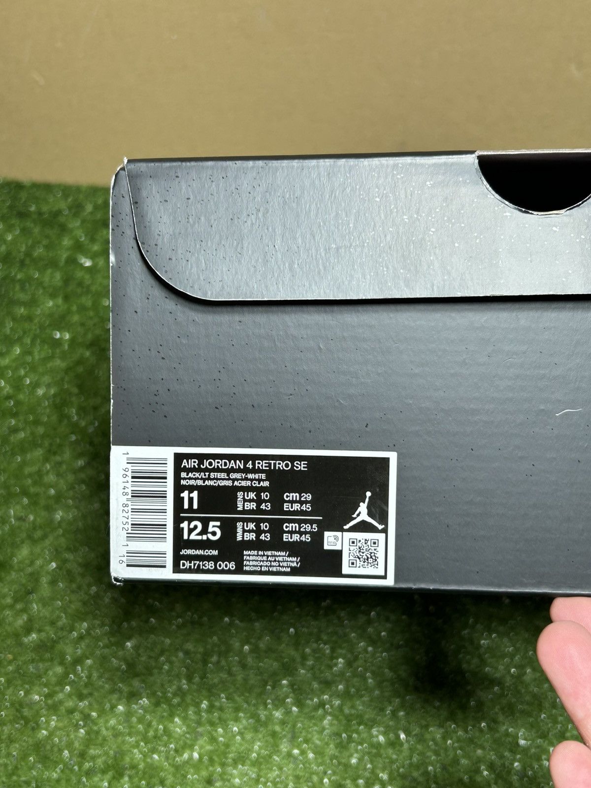 Jordan Brand Jordan 4 Black Canvas Size US 11 / EU 44 - 11 Thumbnail