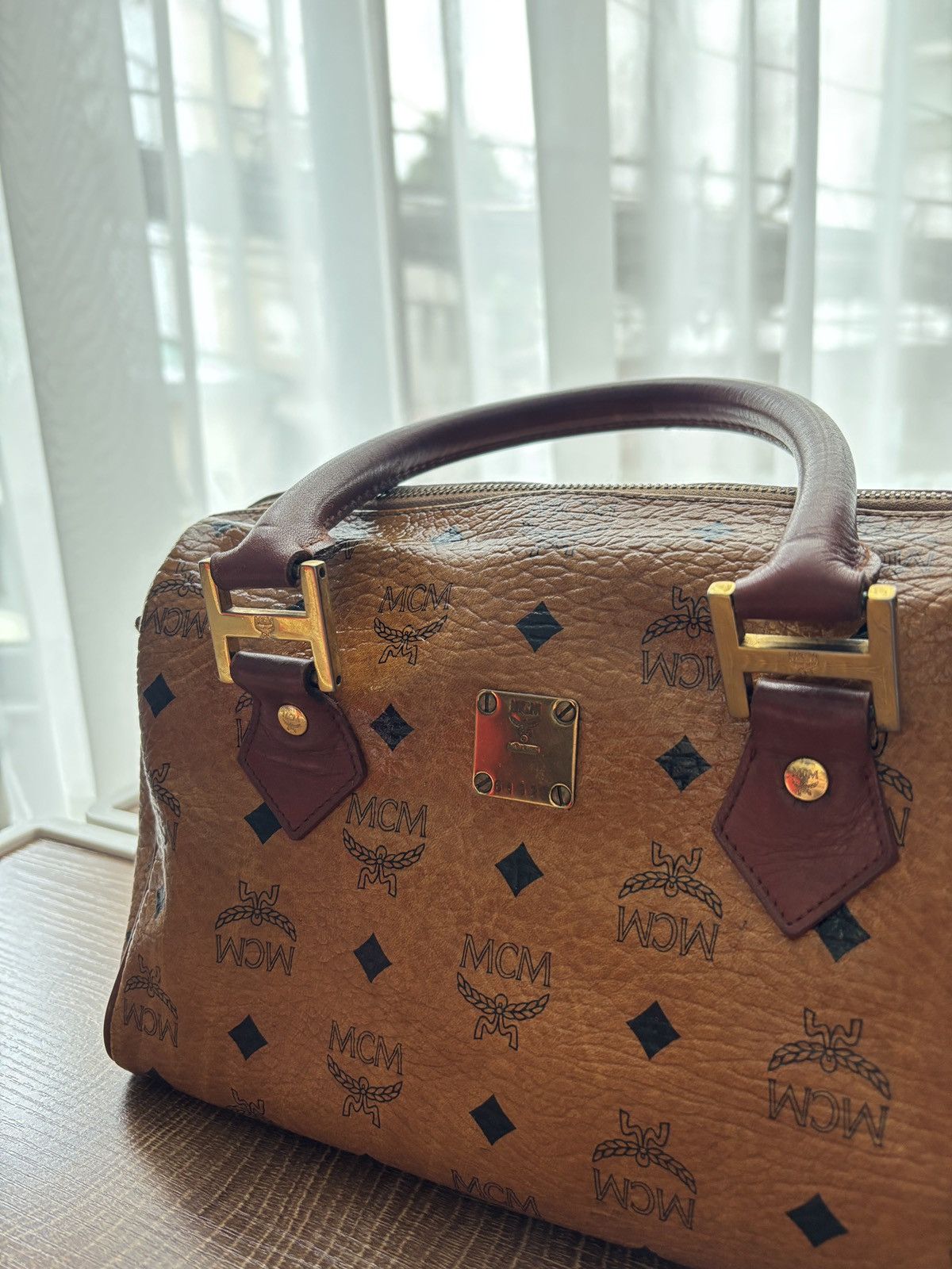 MCM MCM Visetos Boston Bag Size ONE SIZE - 2 Thumbnail