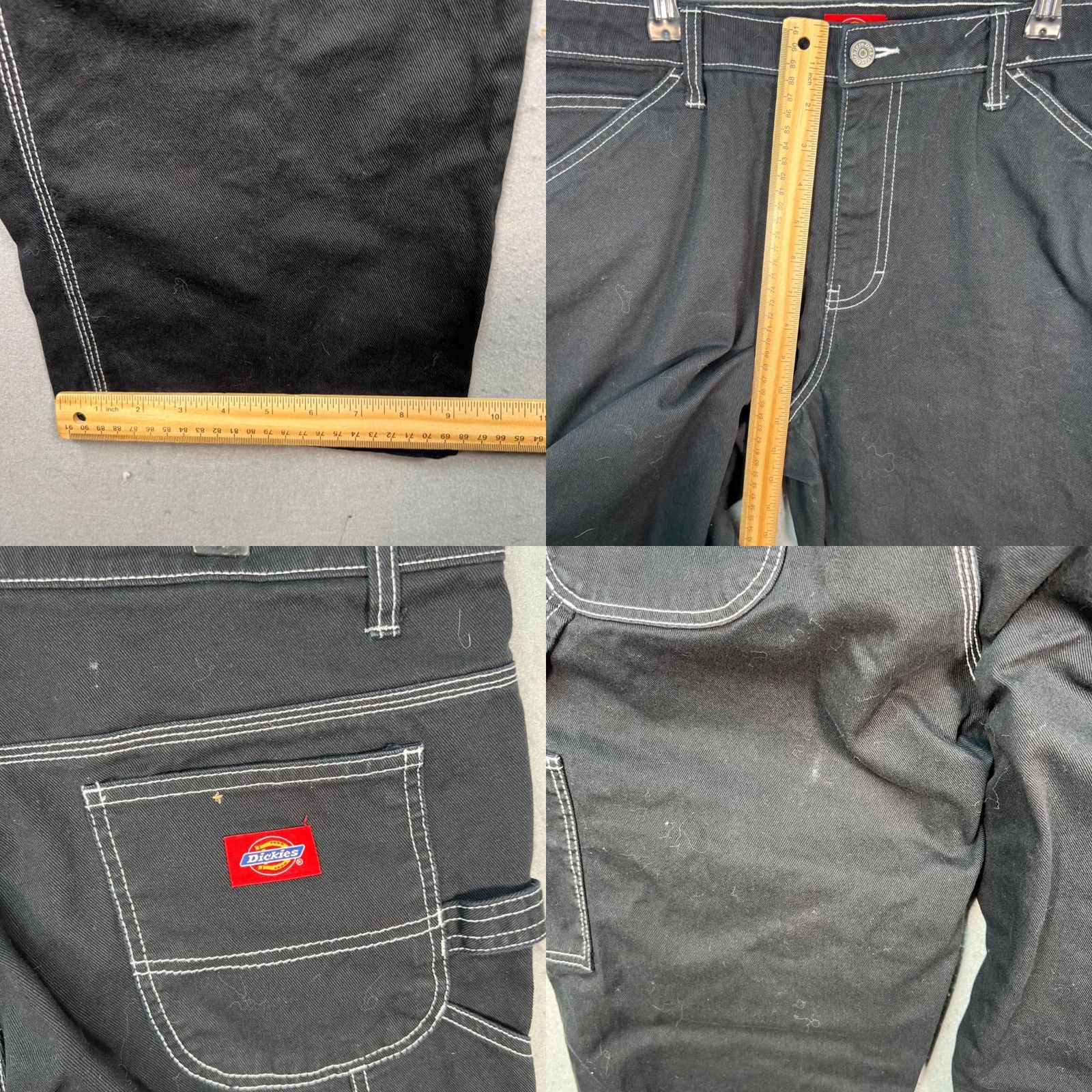 Dickies VINTAGE Dickies Womens Size 15 / 32 Carpenter Pants Contrast Stitch Work Wear Size 24" / US 00 / IT 34 - 8 Thumbnail