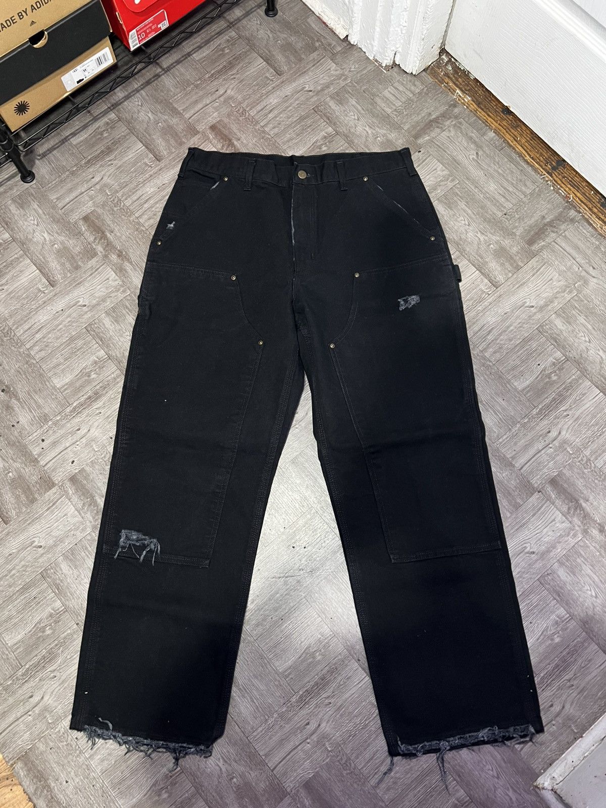 Carhartt × Vintage Carhartt distressed double knee pants Size US 34 / EU 50 - 1 Thumbnail
