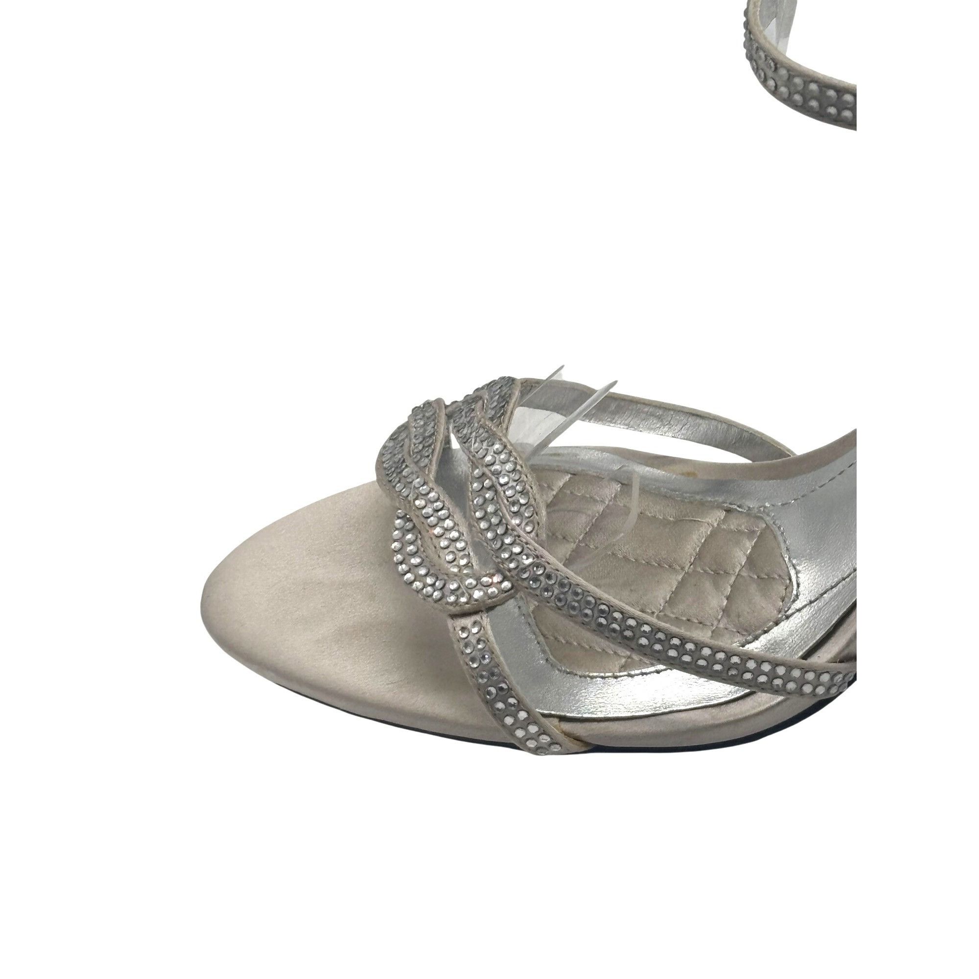 Lauren Ralph Lauren Lauren Ralph Lauren Women's Stephanie Dress Sandals, Champag Size US 7 / IT 37 - 3 Thumbnail