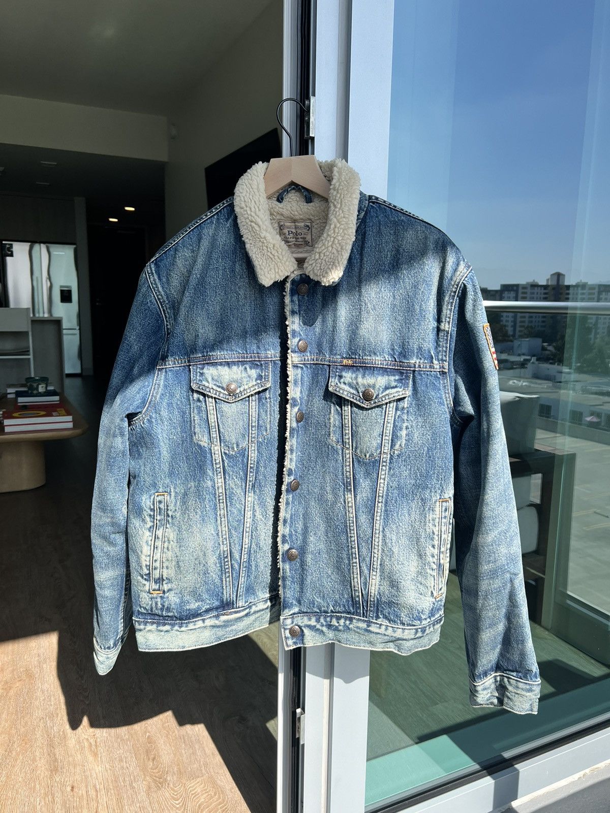 Polo ralph lauren sherpa jacket hot sale
